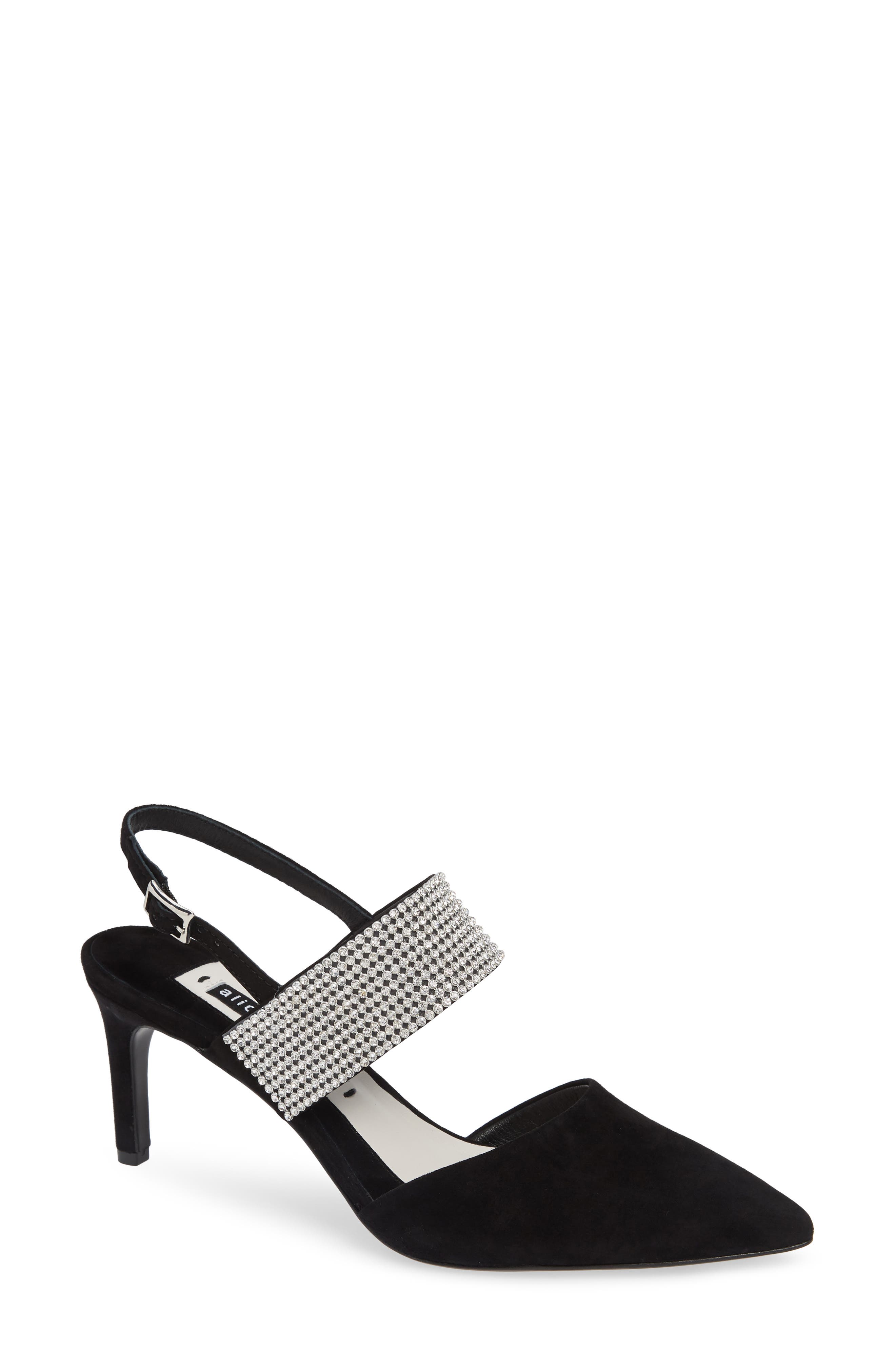 Alice + Olivia Mabli Slingback Pump- Black