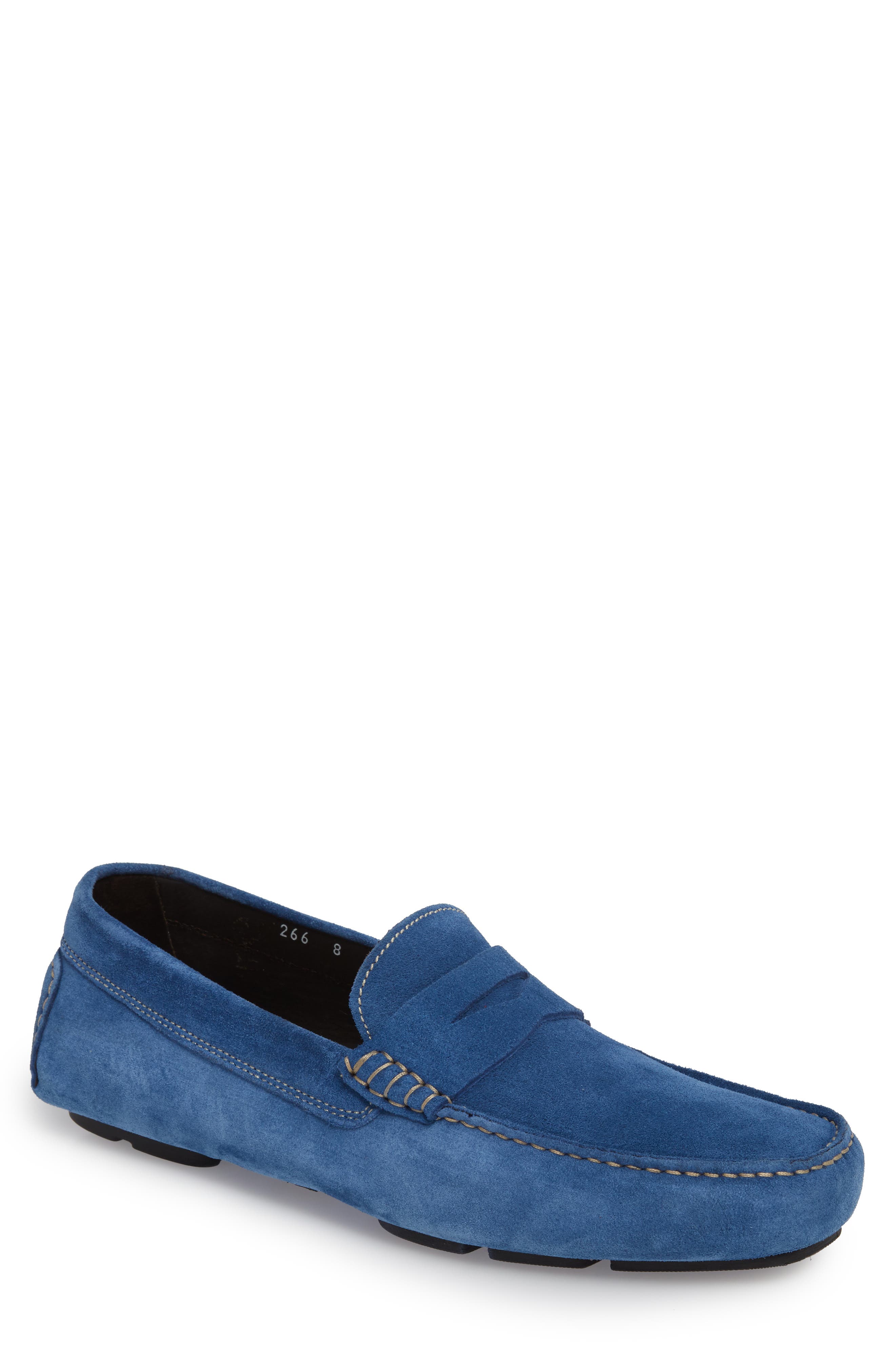 To Boot New York Jackson Penny Driving Loafer- Blue