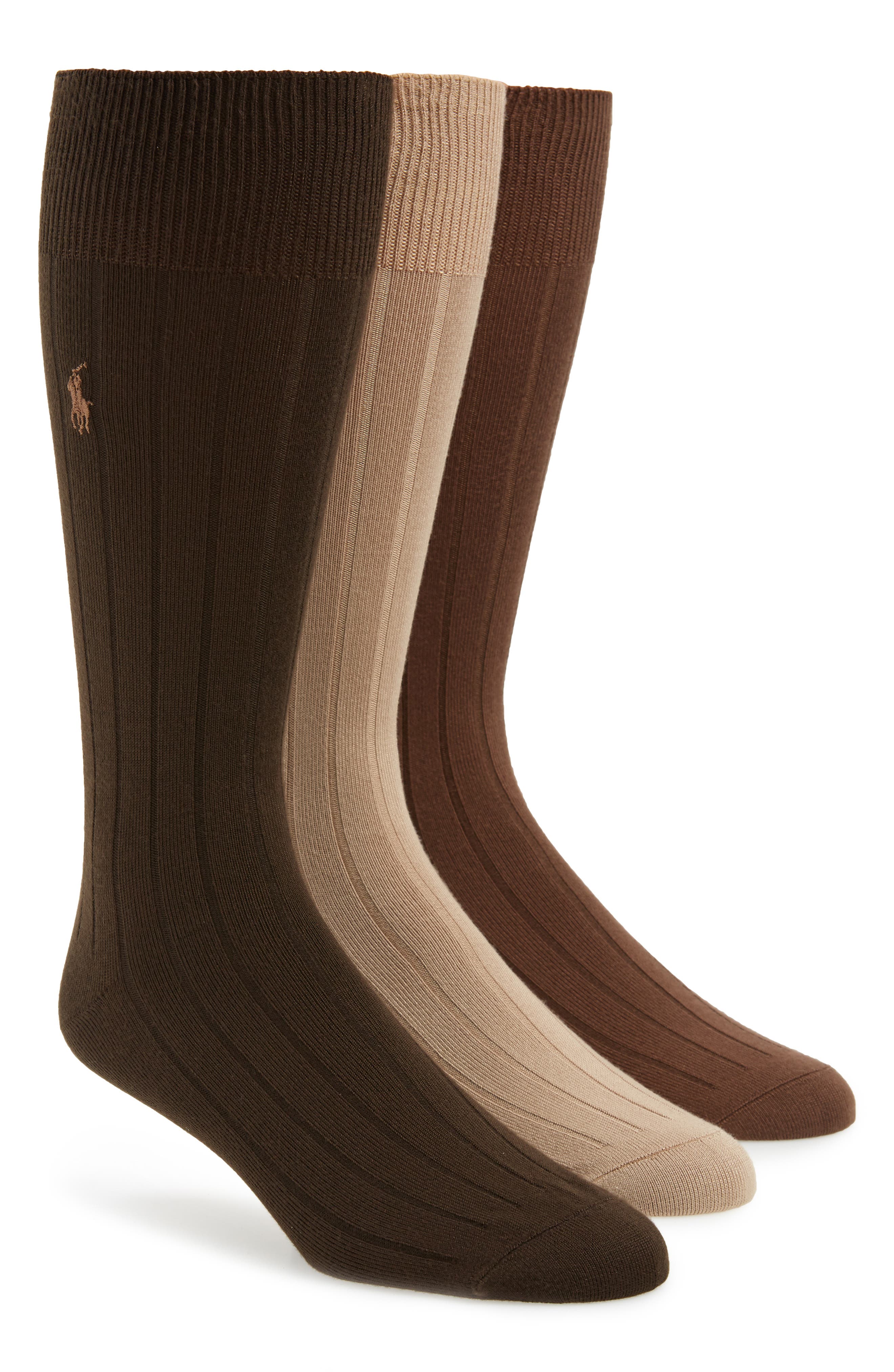 brown ralph lauren socks