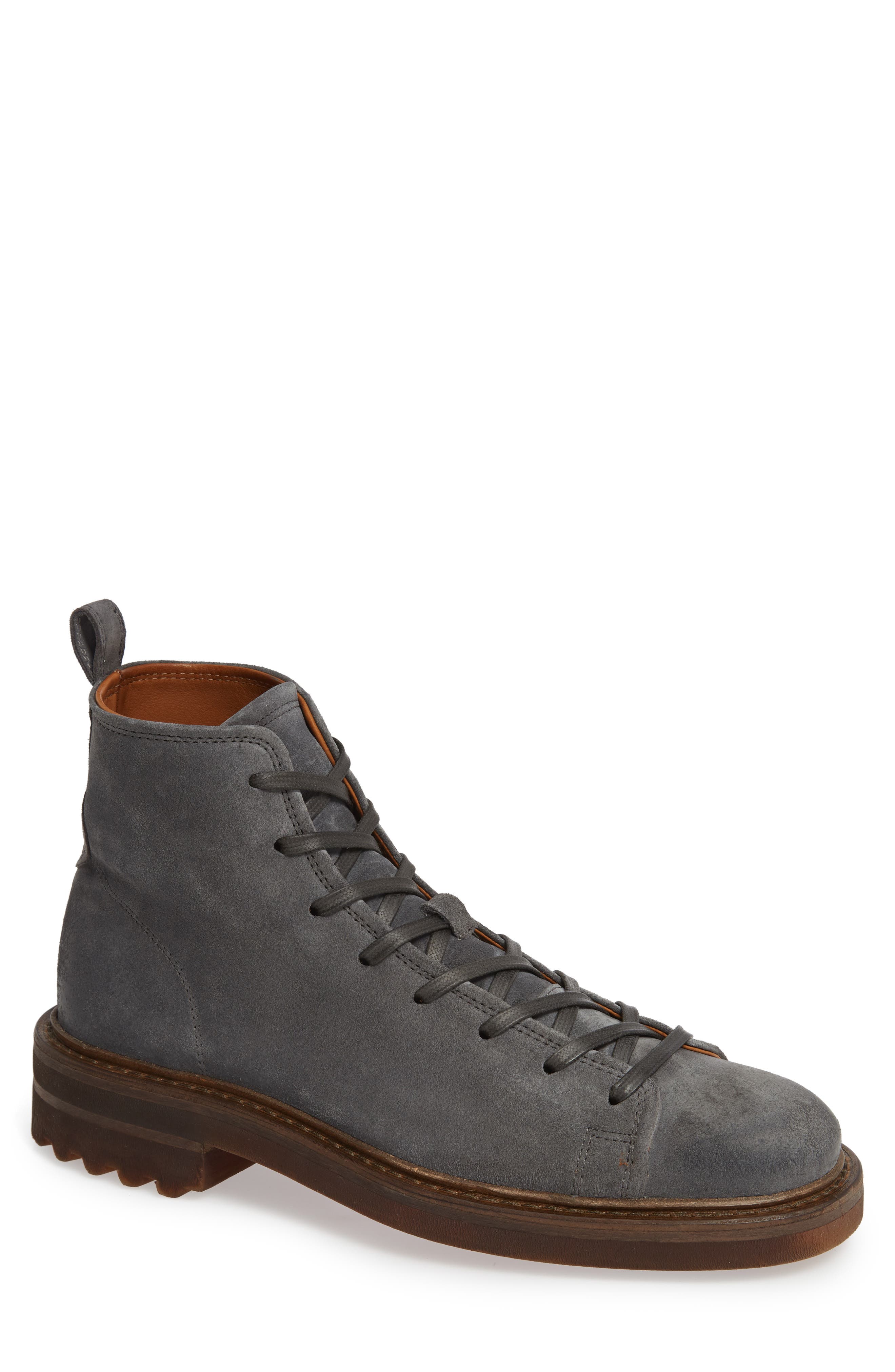 John Varvatos Collection Essex Plain Toe Boot, Grey