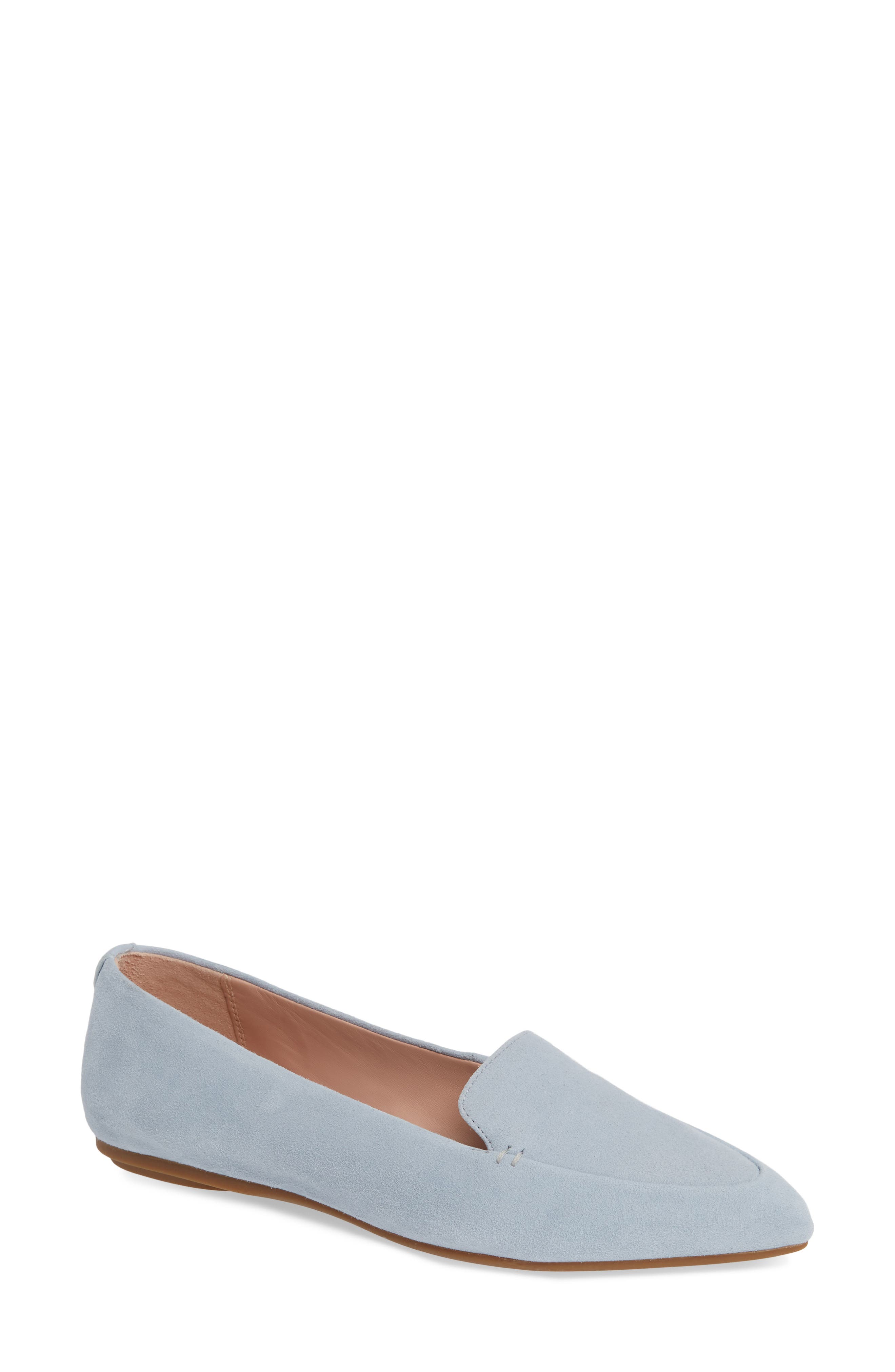 Taryn Rose Faye Pointy Toe Loafer, Blue