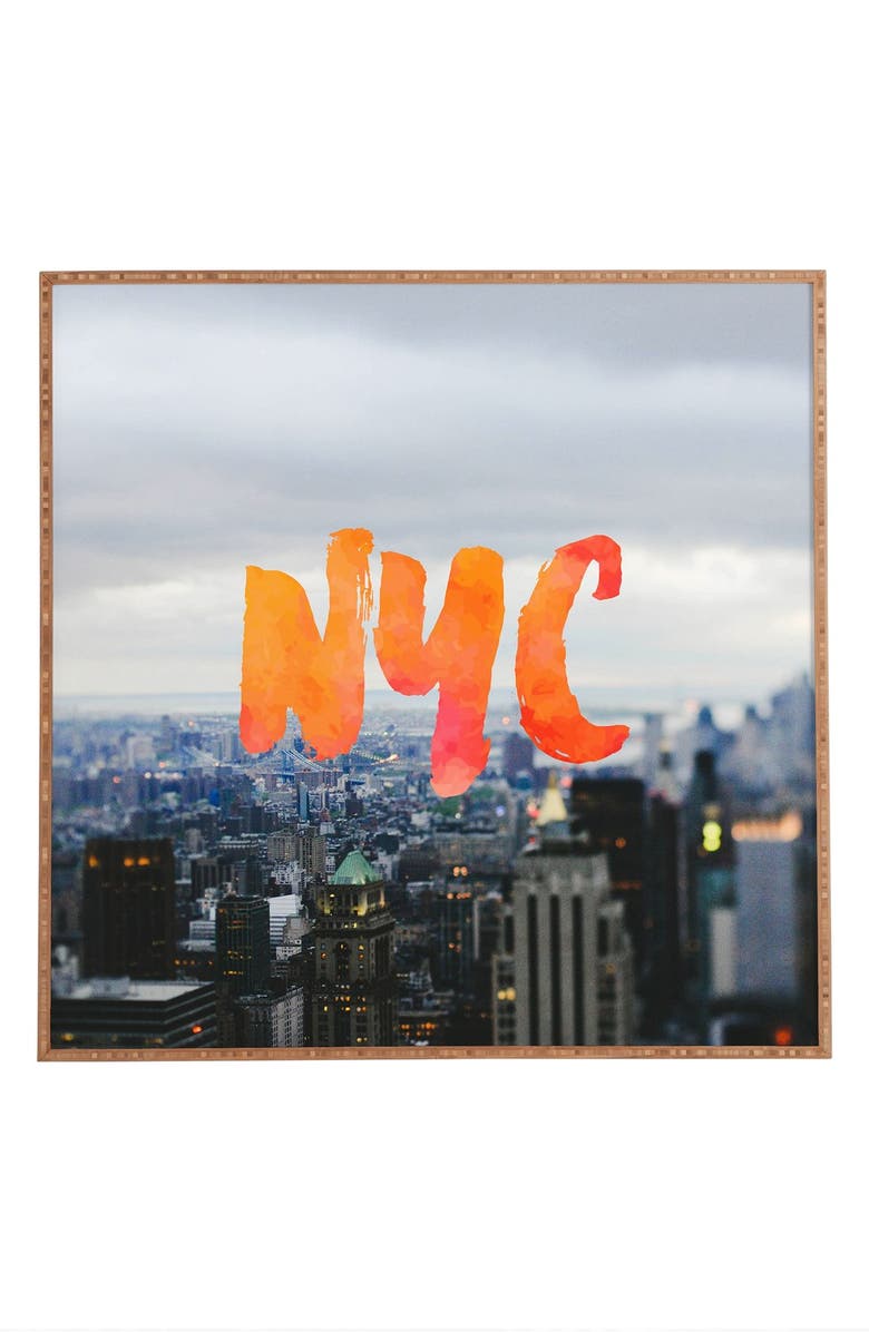Deny Designs Nyc Skyline Framed Wall Art Nordstrom Nyc Skyline Framed Wall Art