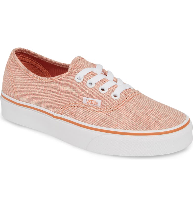 VANS 'Authentic' Sneaker, Main, color, CHAMBRAY CARNELIAN/ TRUE WHITE