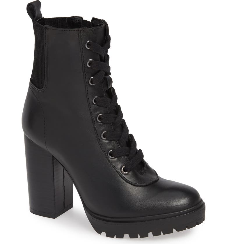 Latch Boot,
Main,
color, BLACK LEATHER