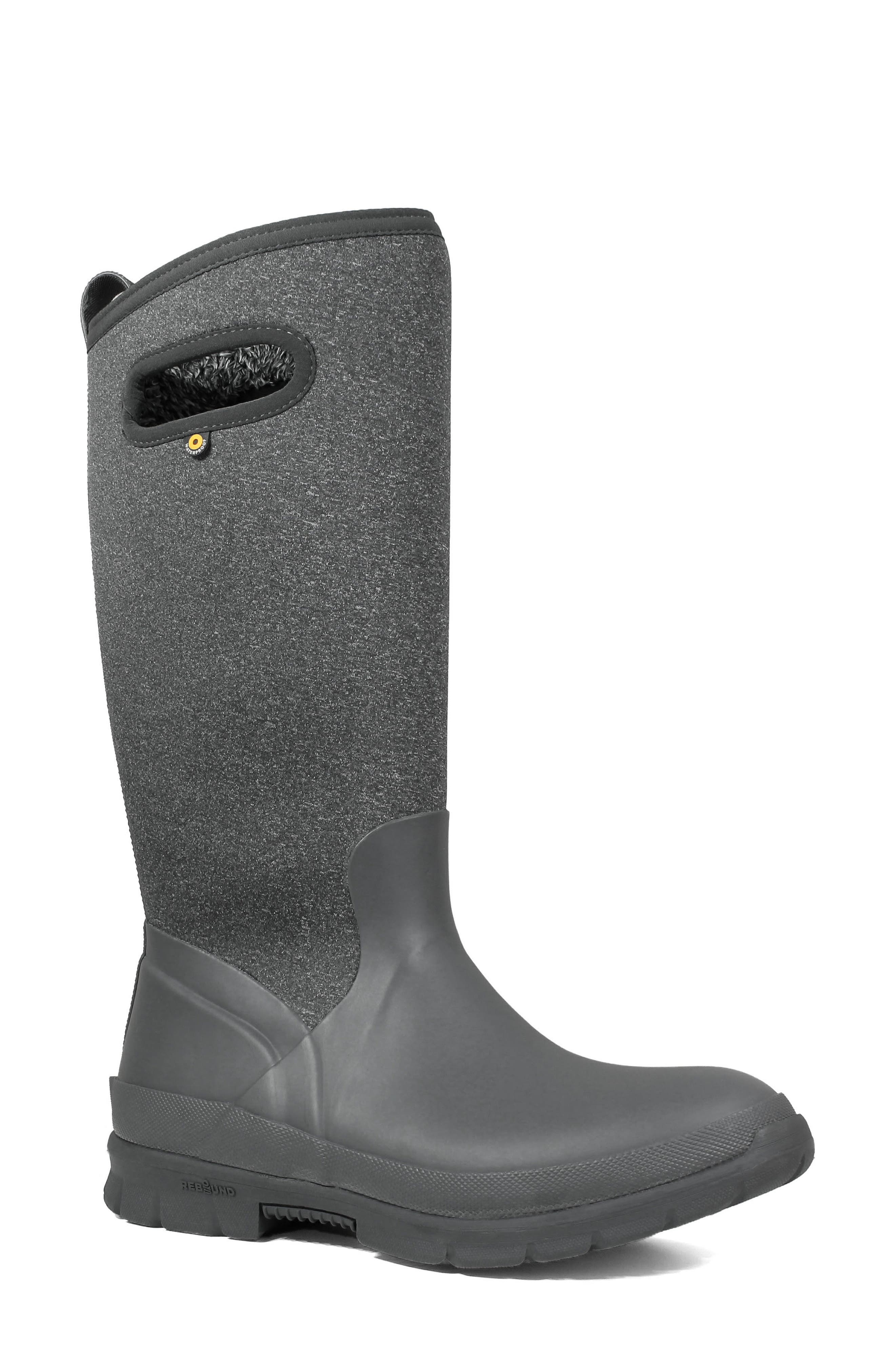Bogs Crandall Waterproof Tall Boot, Grey