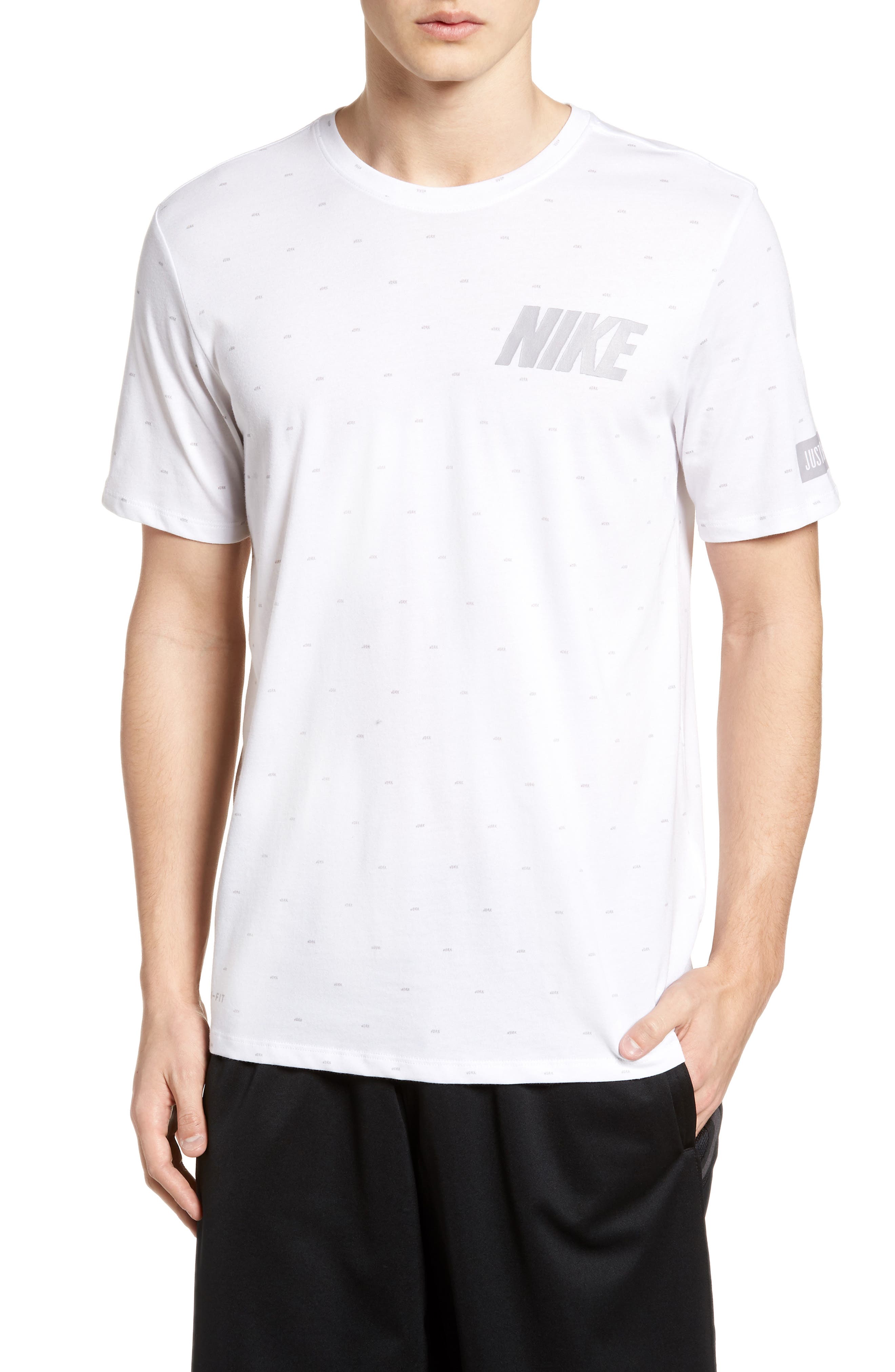 Nike Dry Print T-Shirt White