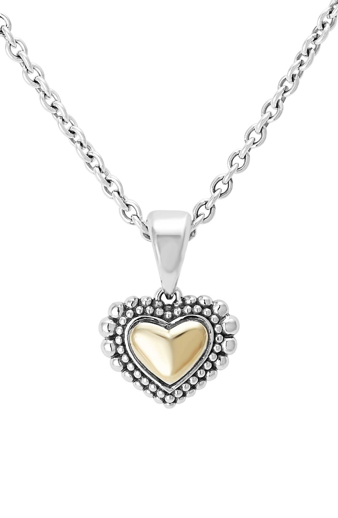 LAGOS TwoTone Heart Pendant Necklace Nordstrom