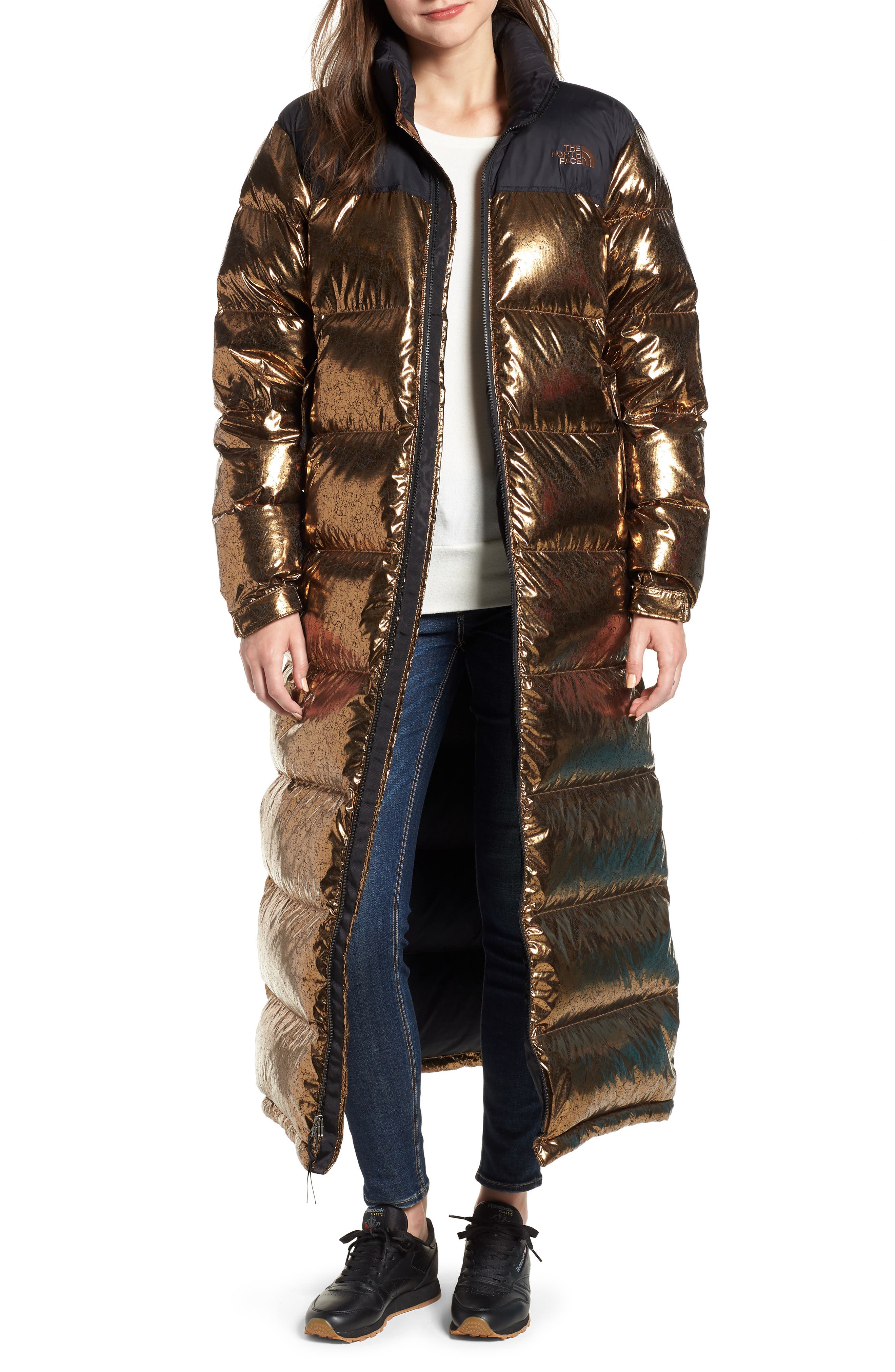 The North Face Nuptse Down Coat, Metallic