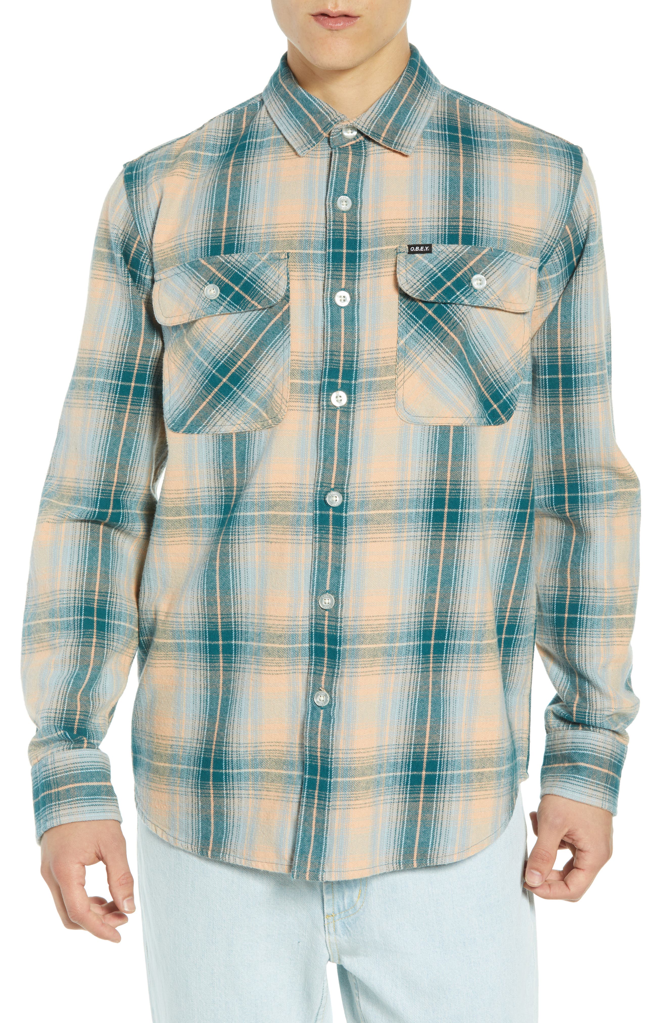 Obey Continental Plaid Flannel Shirt
