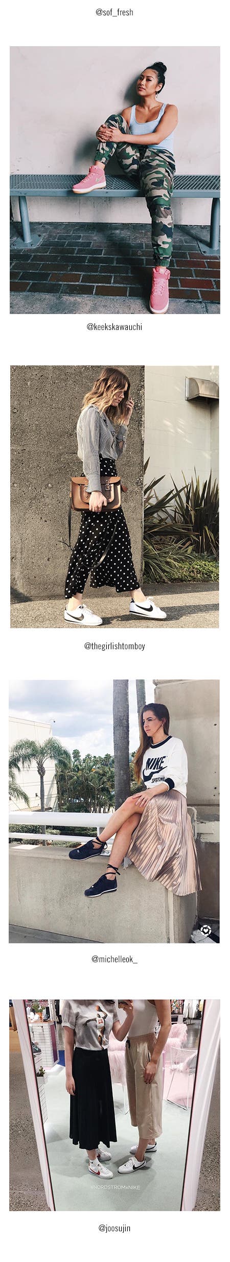 Nordstrom x Nike social.