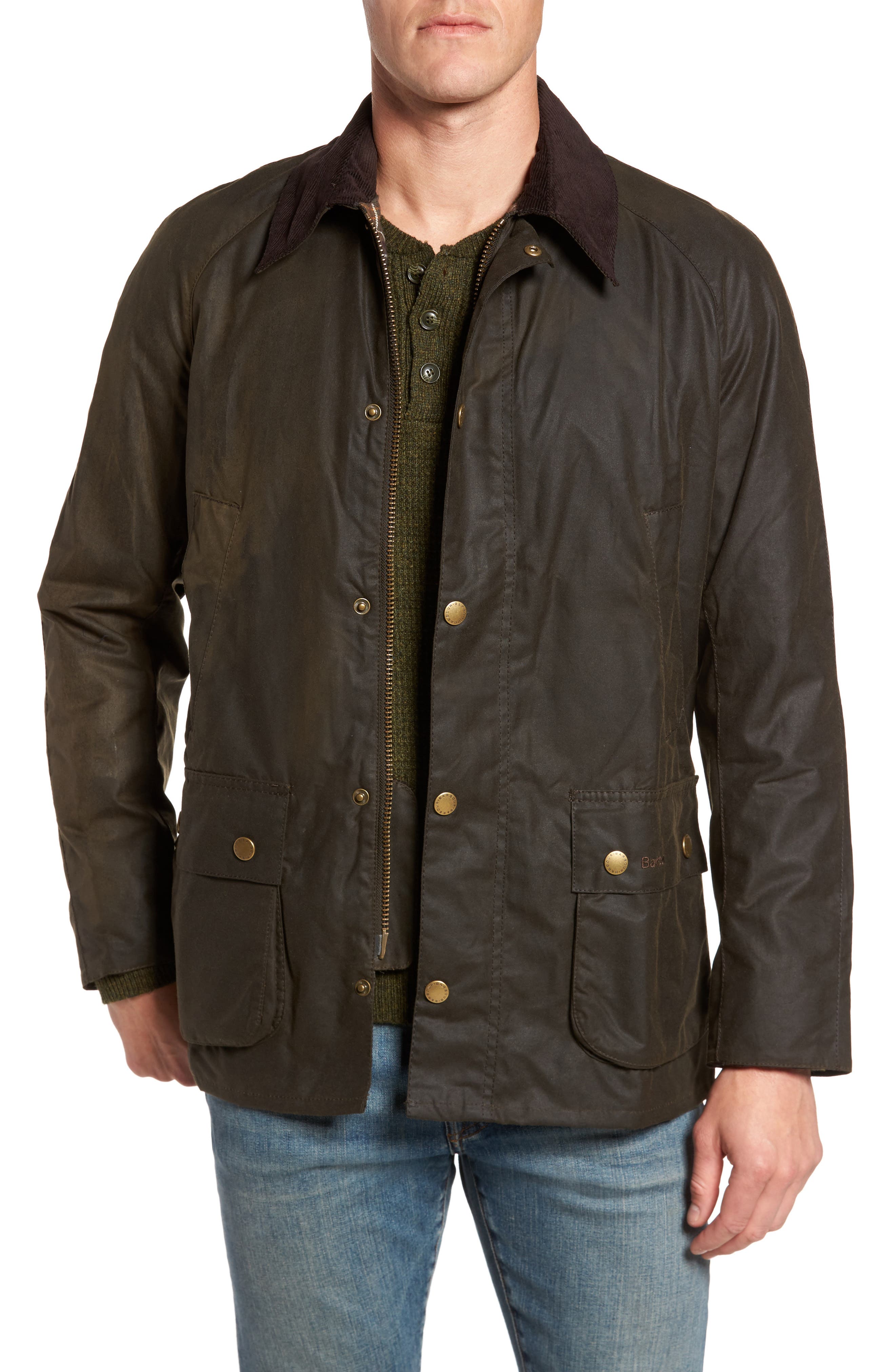 Barbour Ashby Wax Jacket, Green