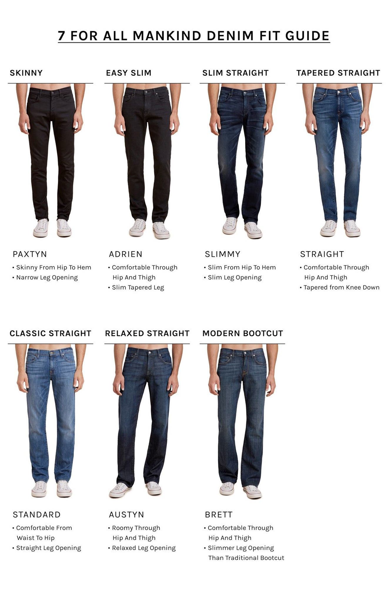straight leg bootcut jeans
