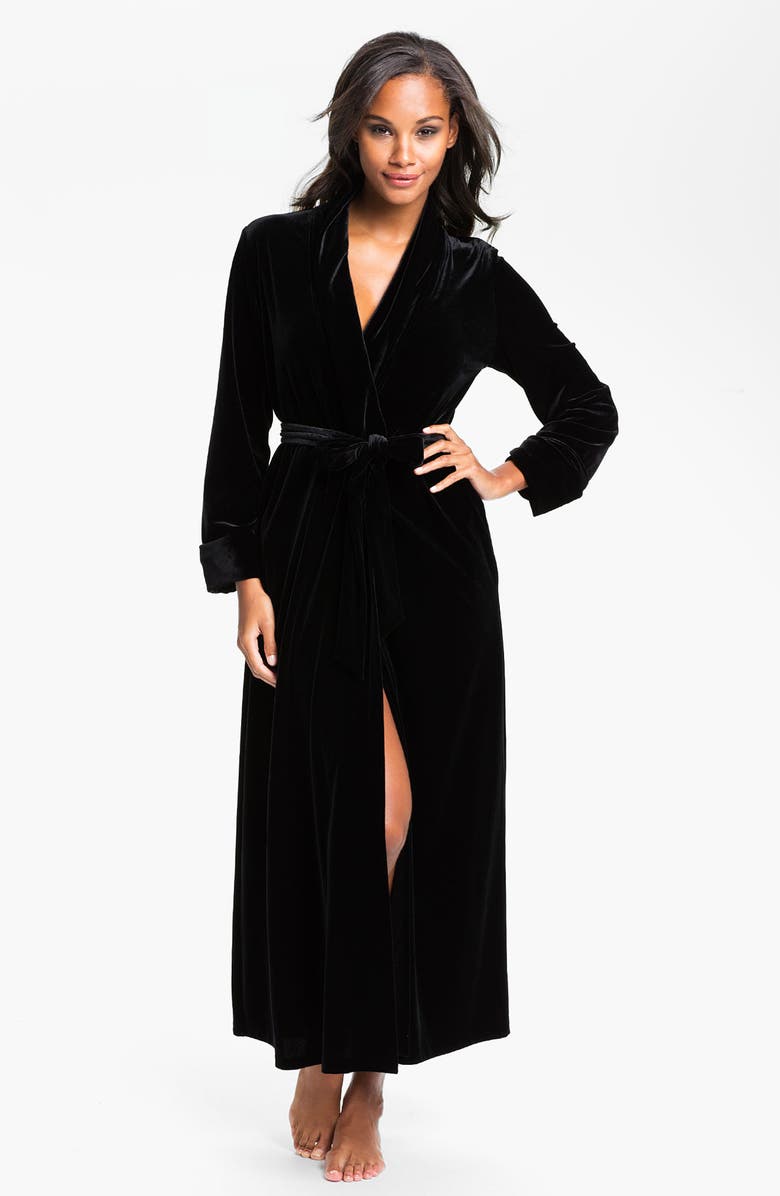 Oscar de la Renta Sleepwear 'Zahara Nights' Velvet Robe | Nordstrom