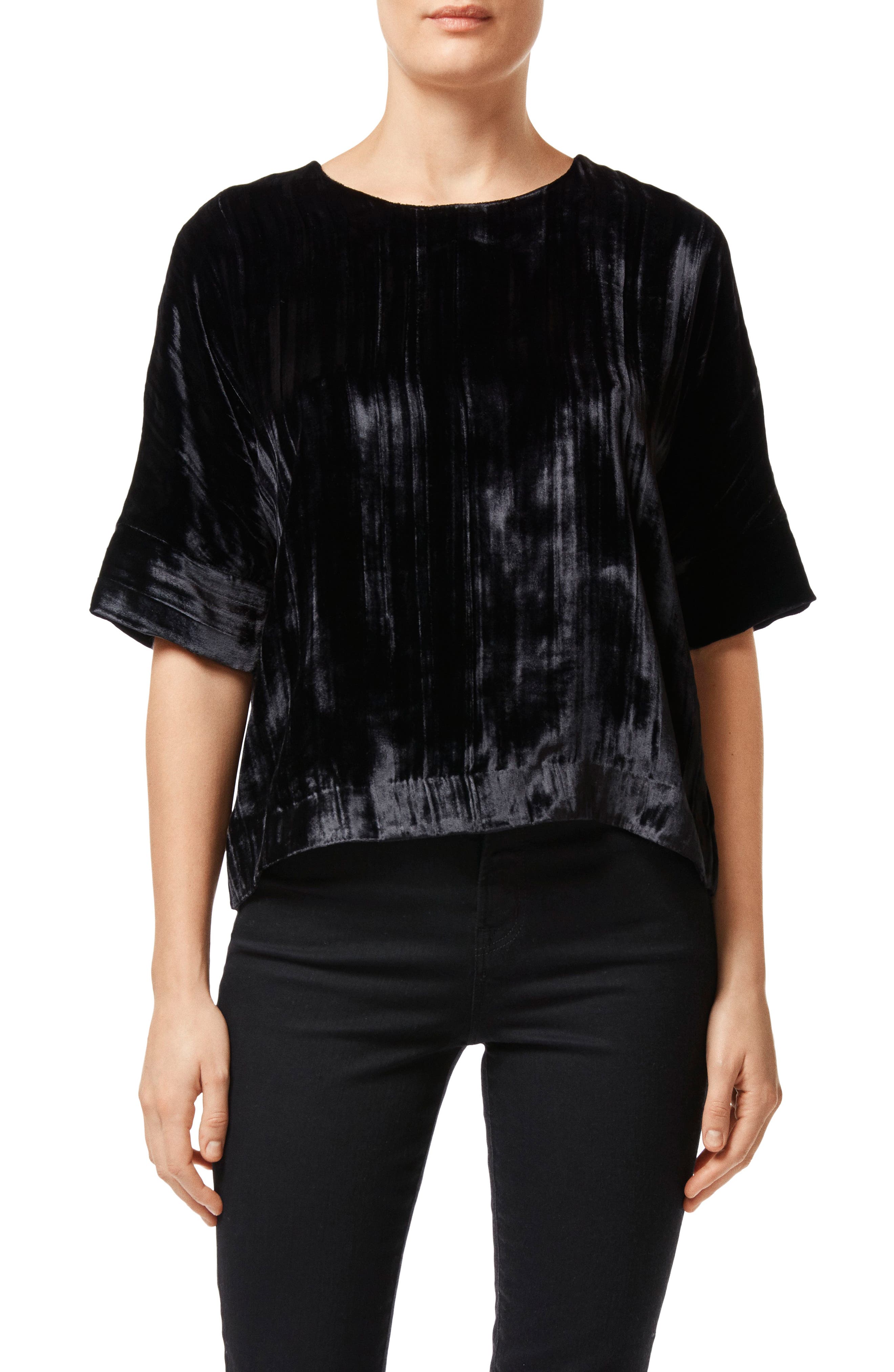 J Brand Daisy Velvet Top Nordstrom