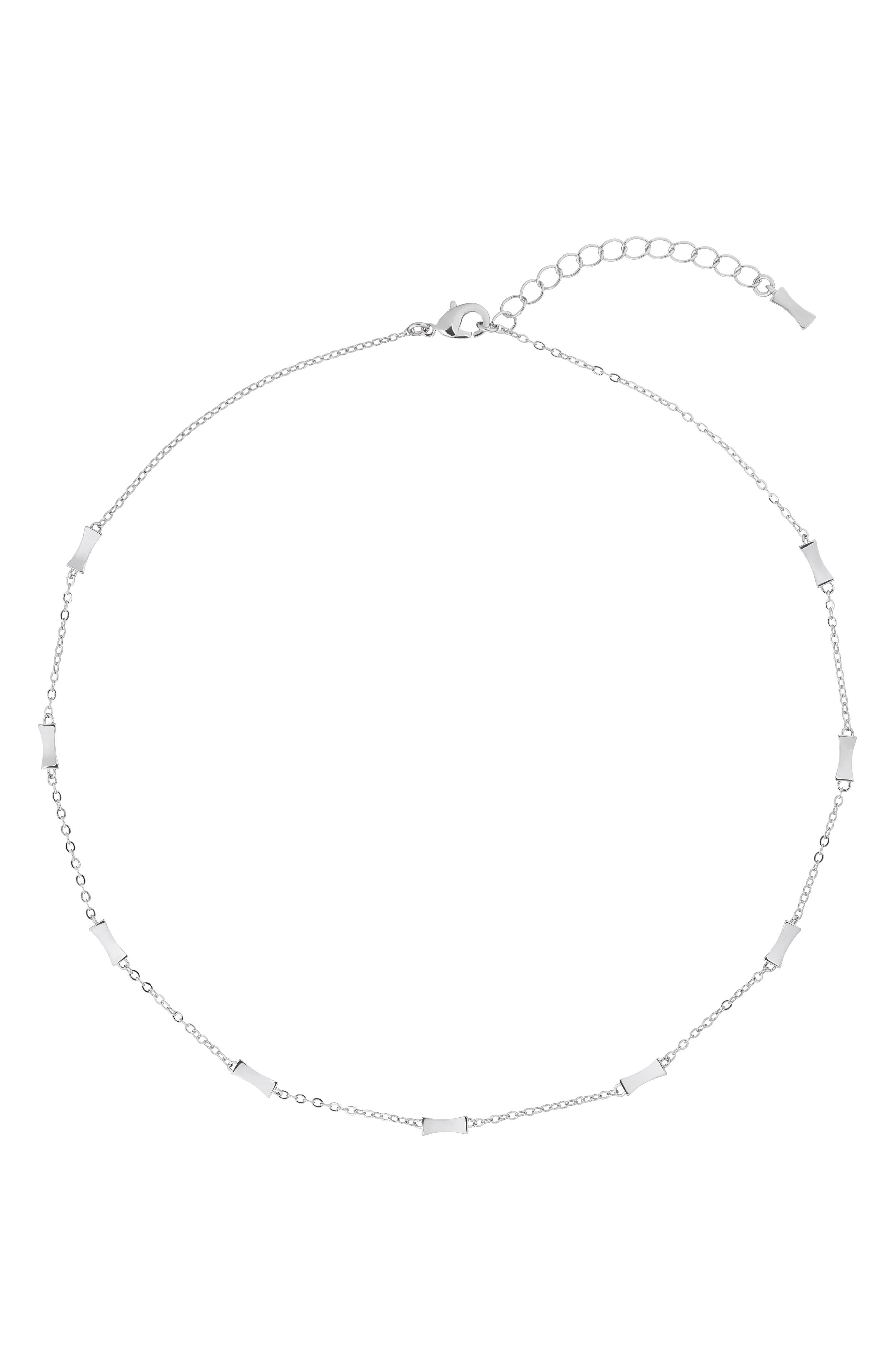 Ted Baker London Faye Mini Faceted Bow Station Necklace