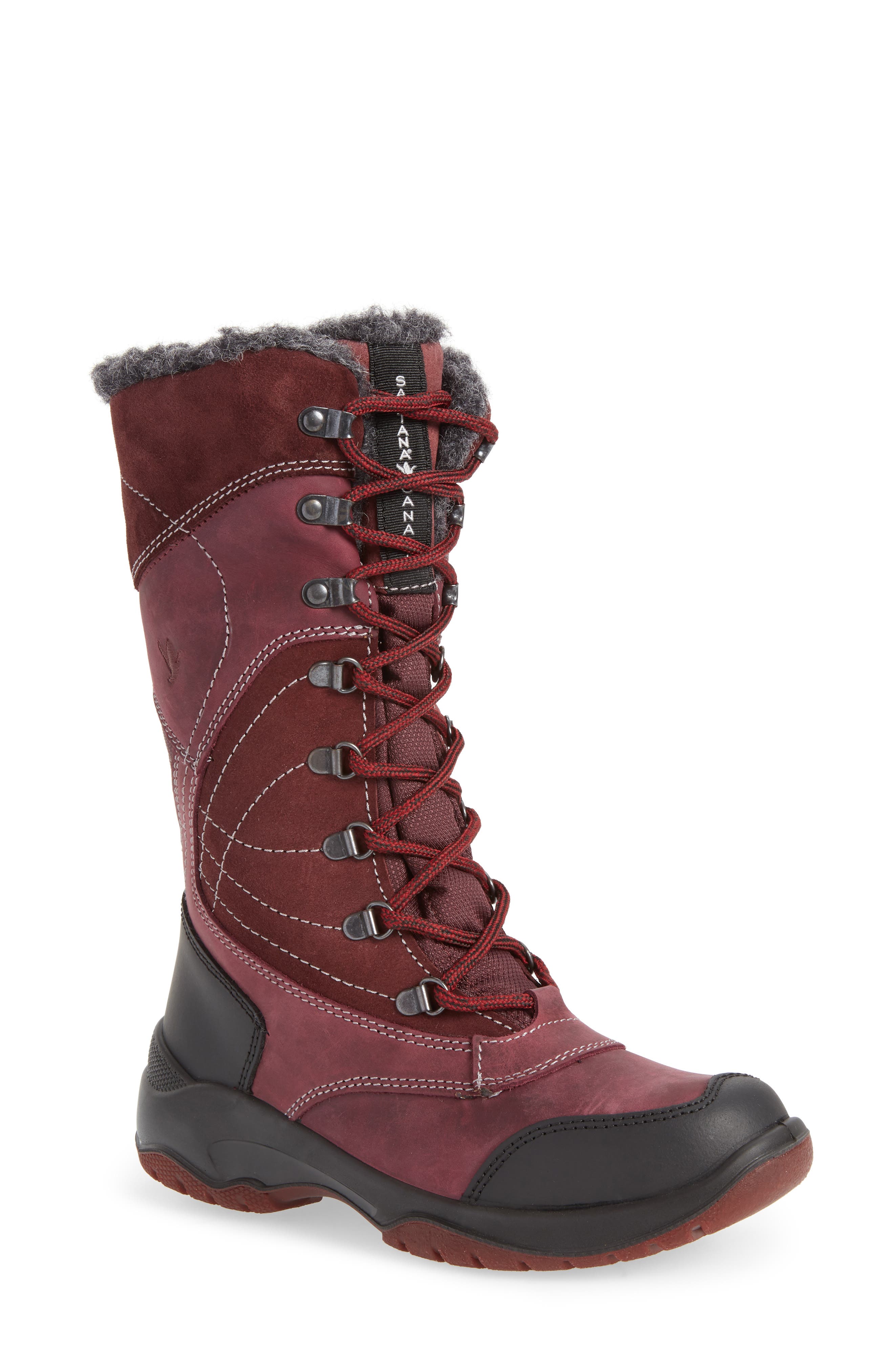 Santana Canada Topspeed Faux Fur Lined Waterproof Boot, Purple