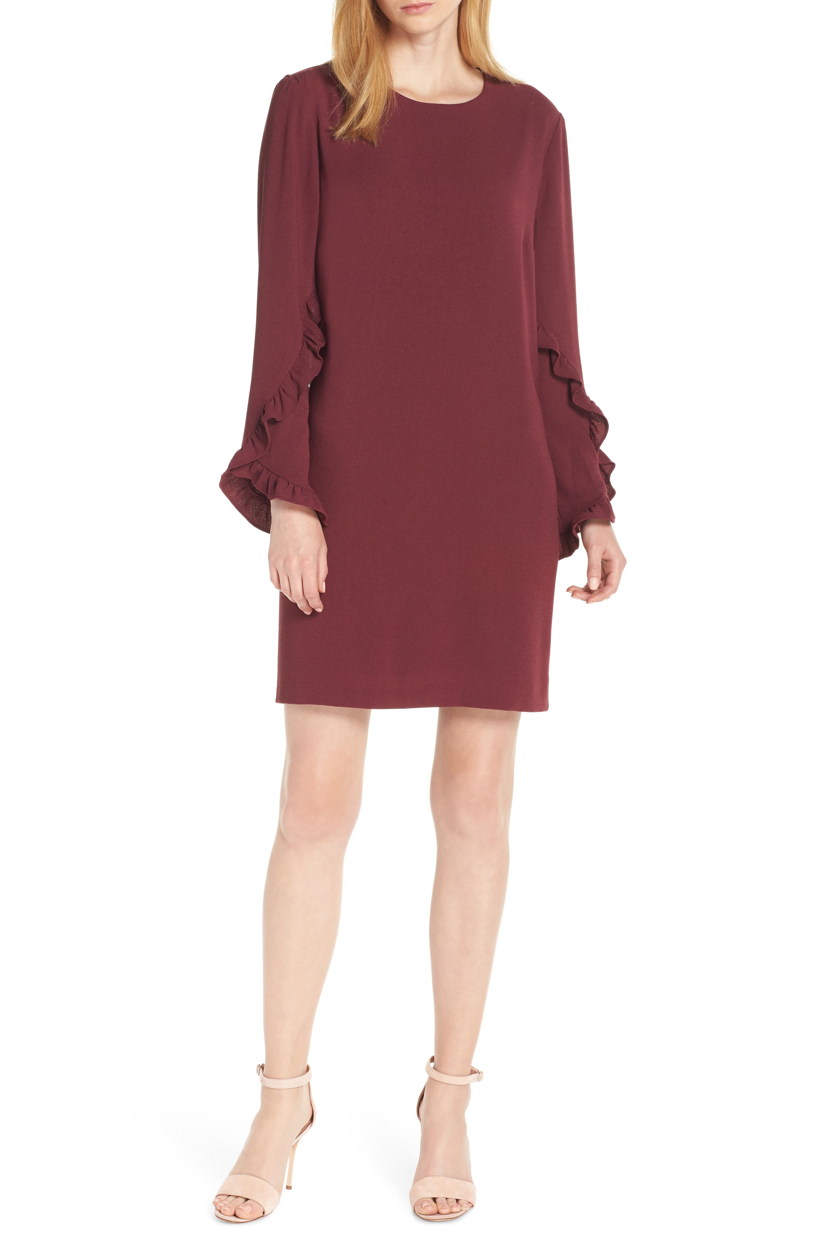 Charles Henry Tulip Sleeve Shift