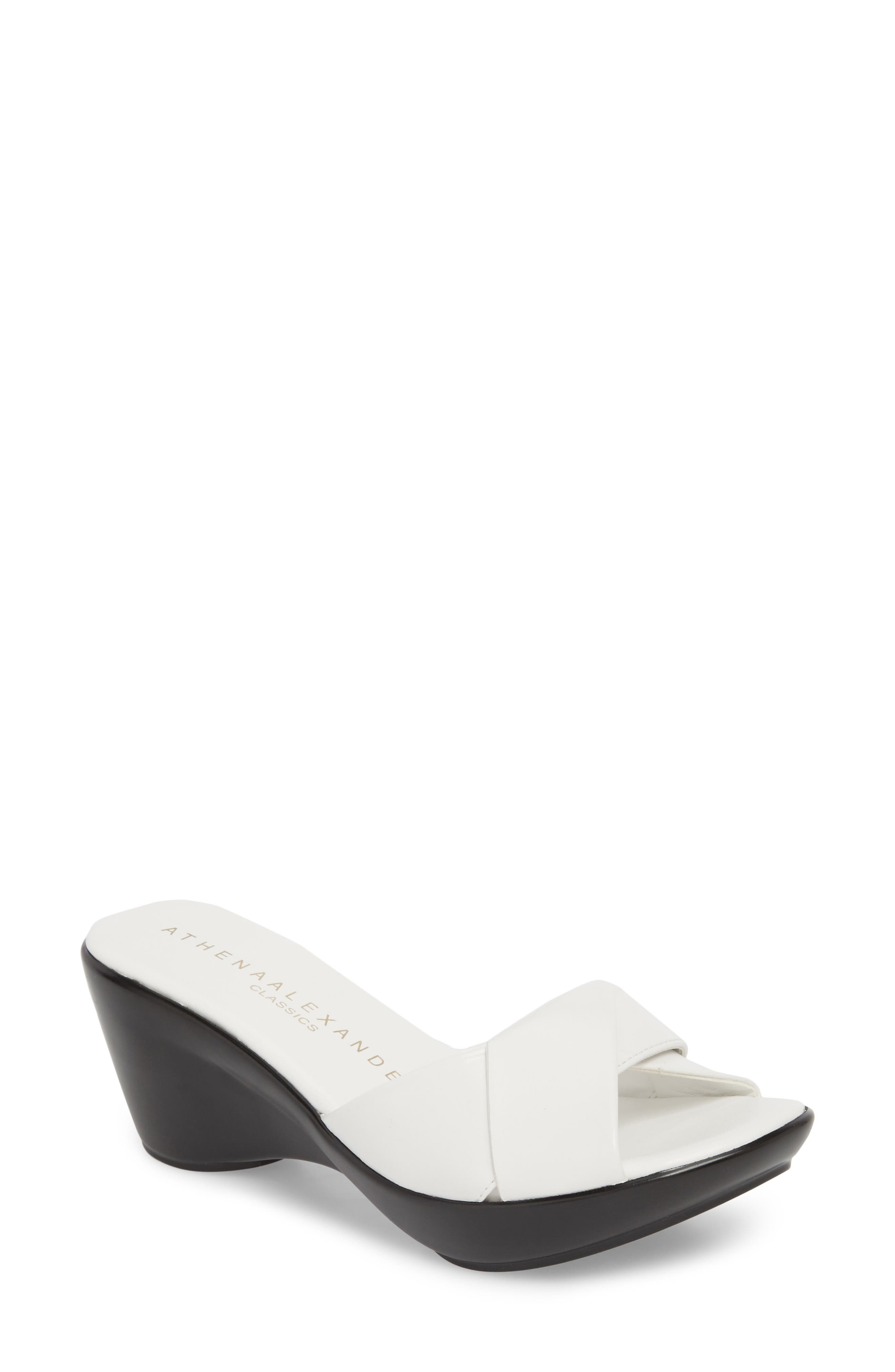 Athena Alexander Orlando Slide Sandal- White