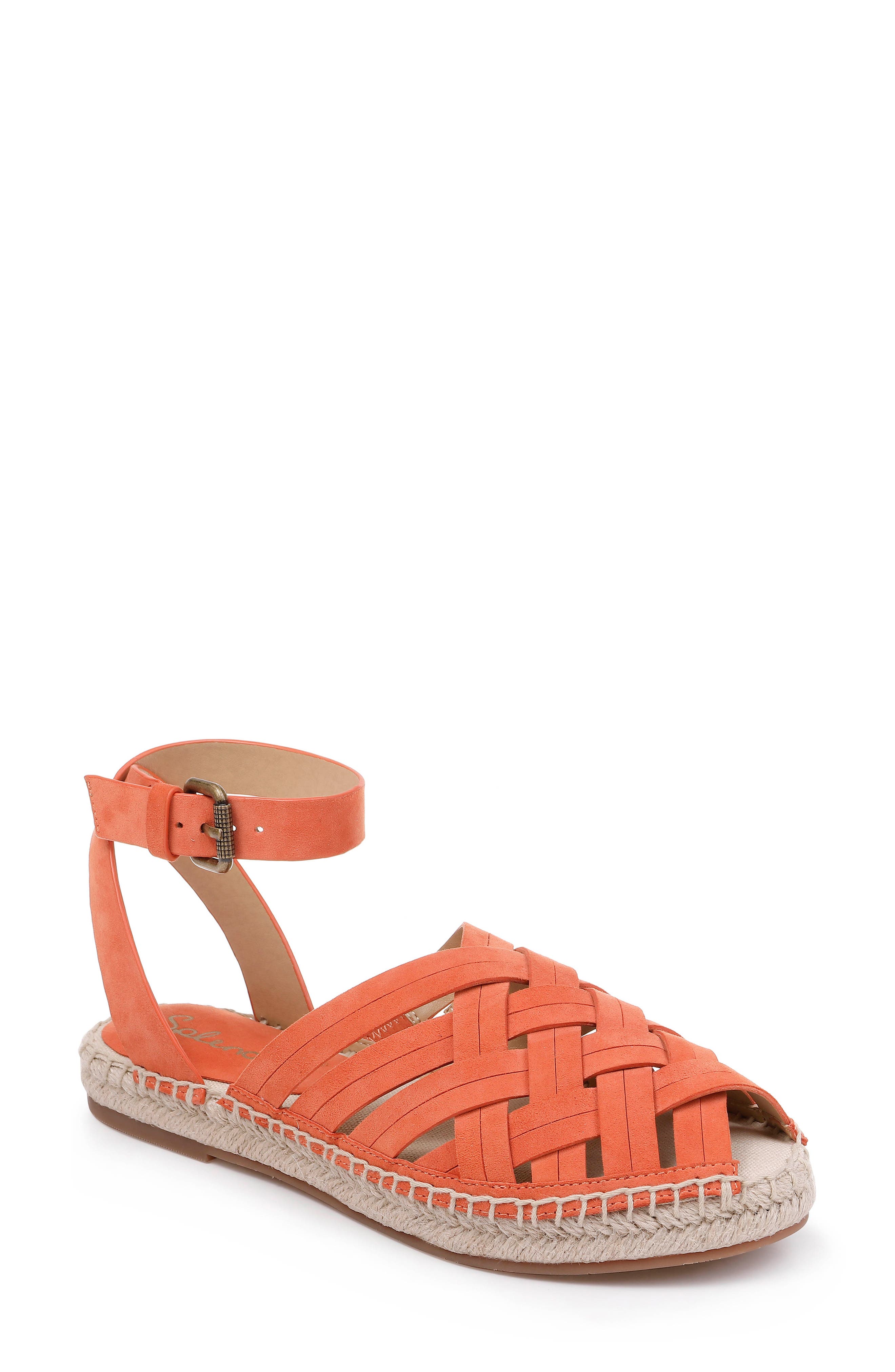 Splendid Sheryl Espadrille Ankle Strap Sandal- Orange