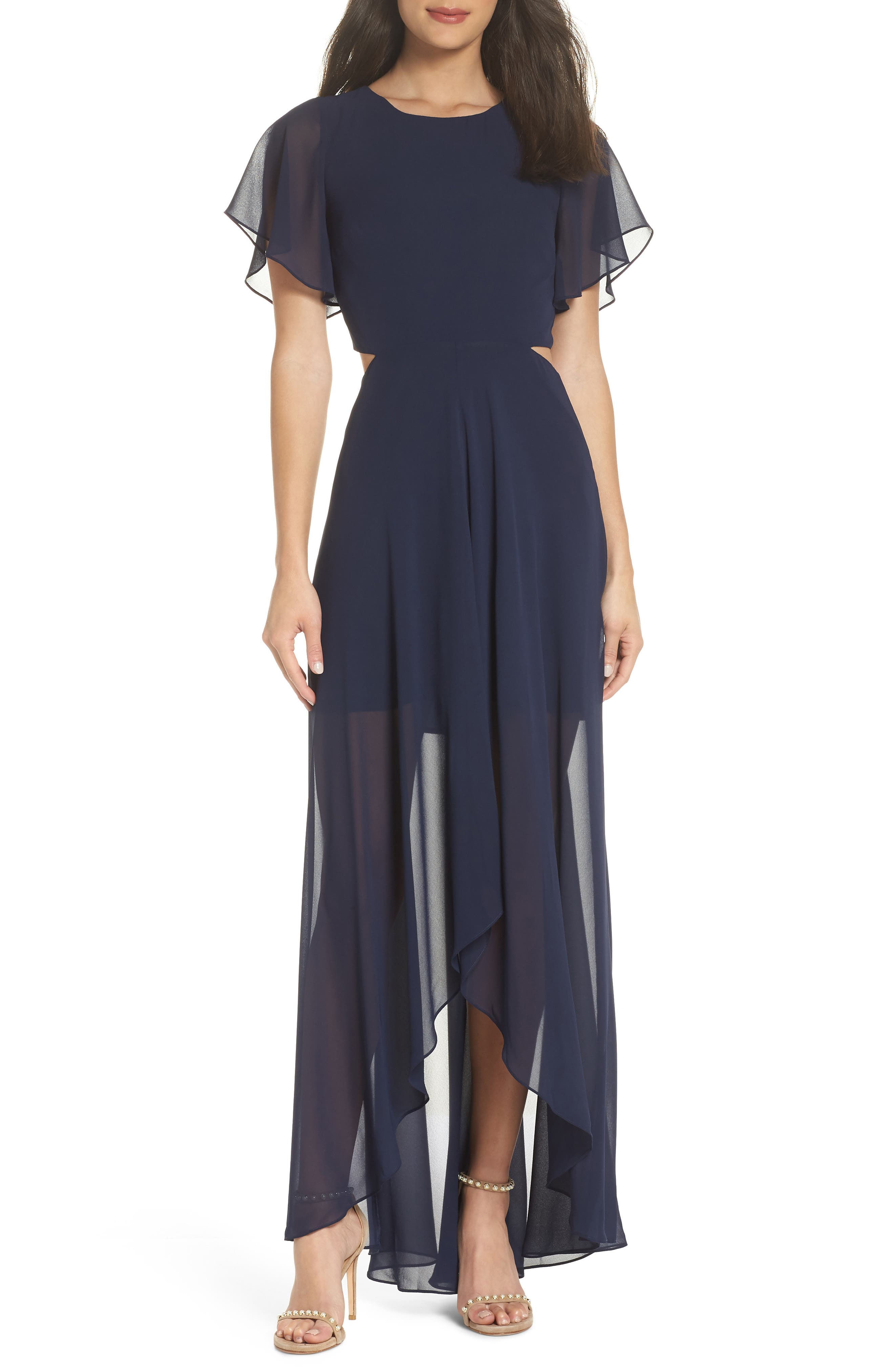 Ali & Jay Cutout Maxi Dress, Blue