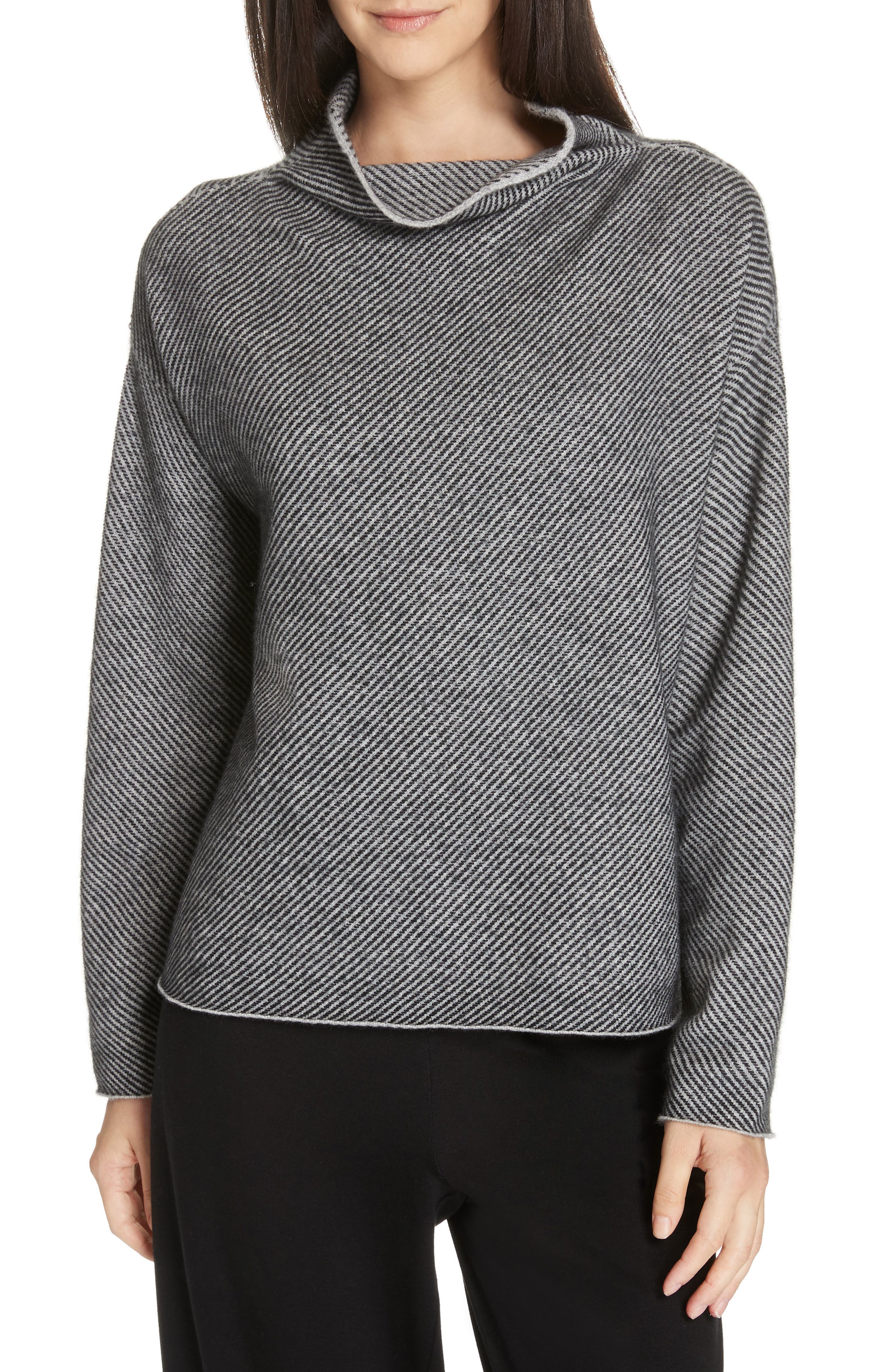 Eileen Fisher Cashmere & Wool Sweater, Grey