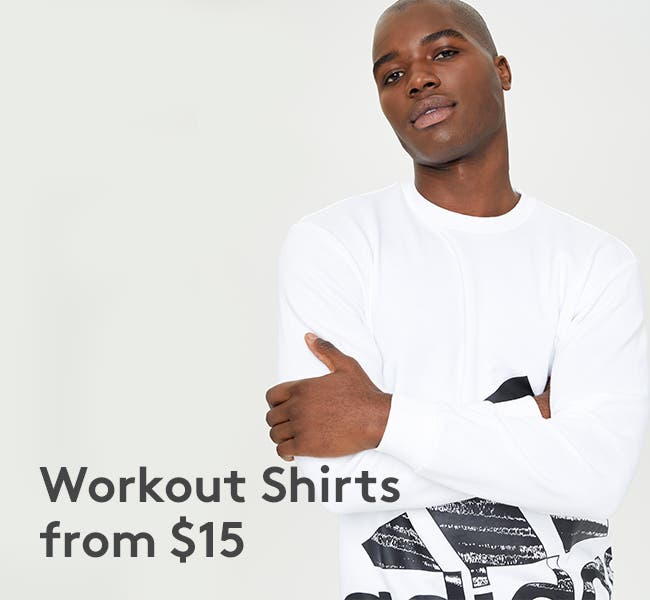 Workout Shirts from $15