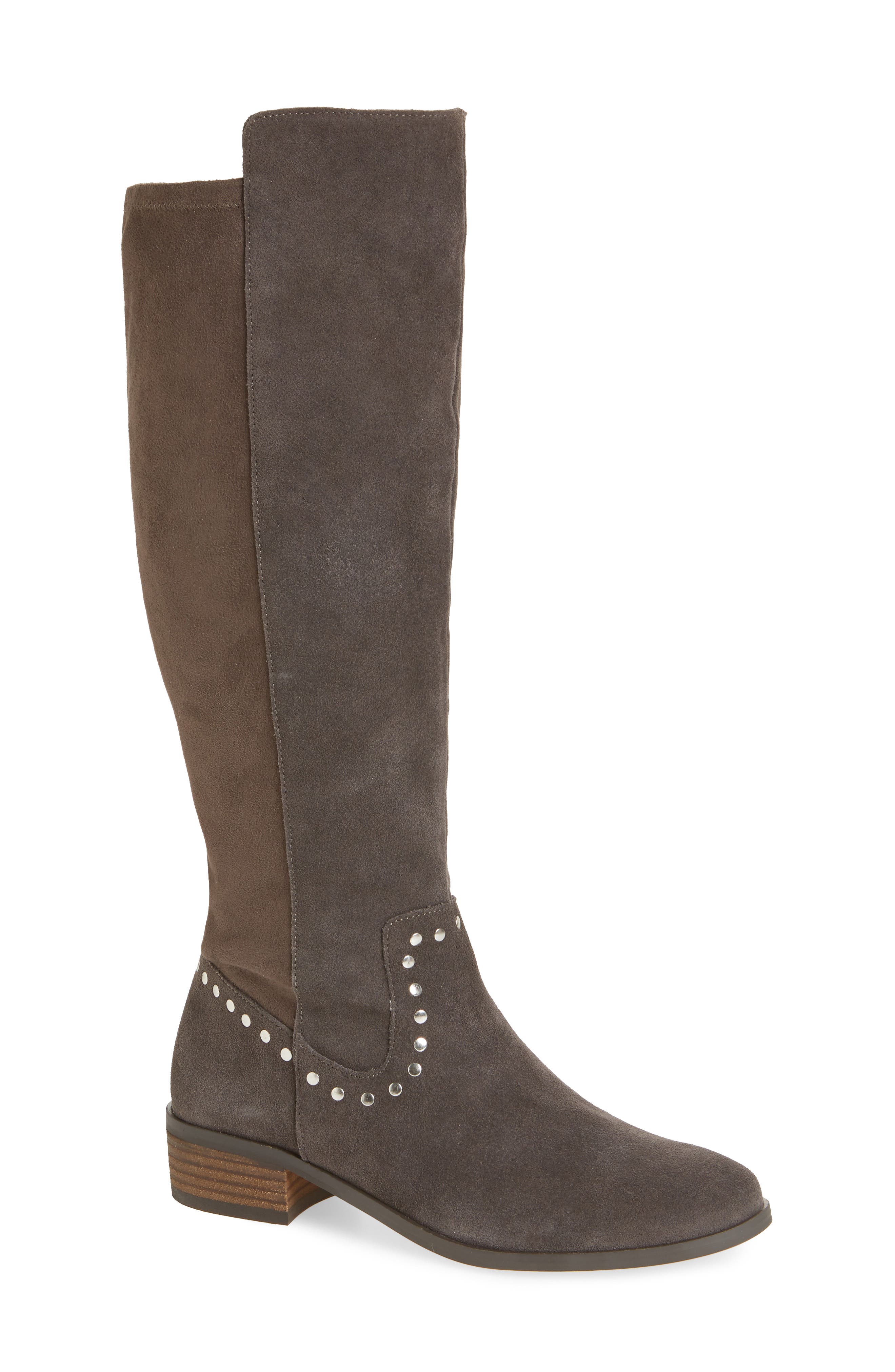Sole Society Calvenia Knee High Boot- Grey