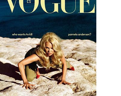 Vogue cover of Pamela Anderson.