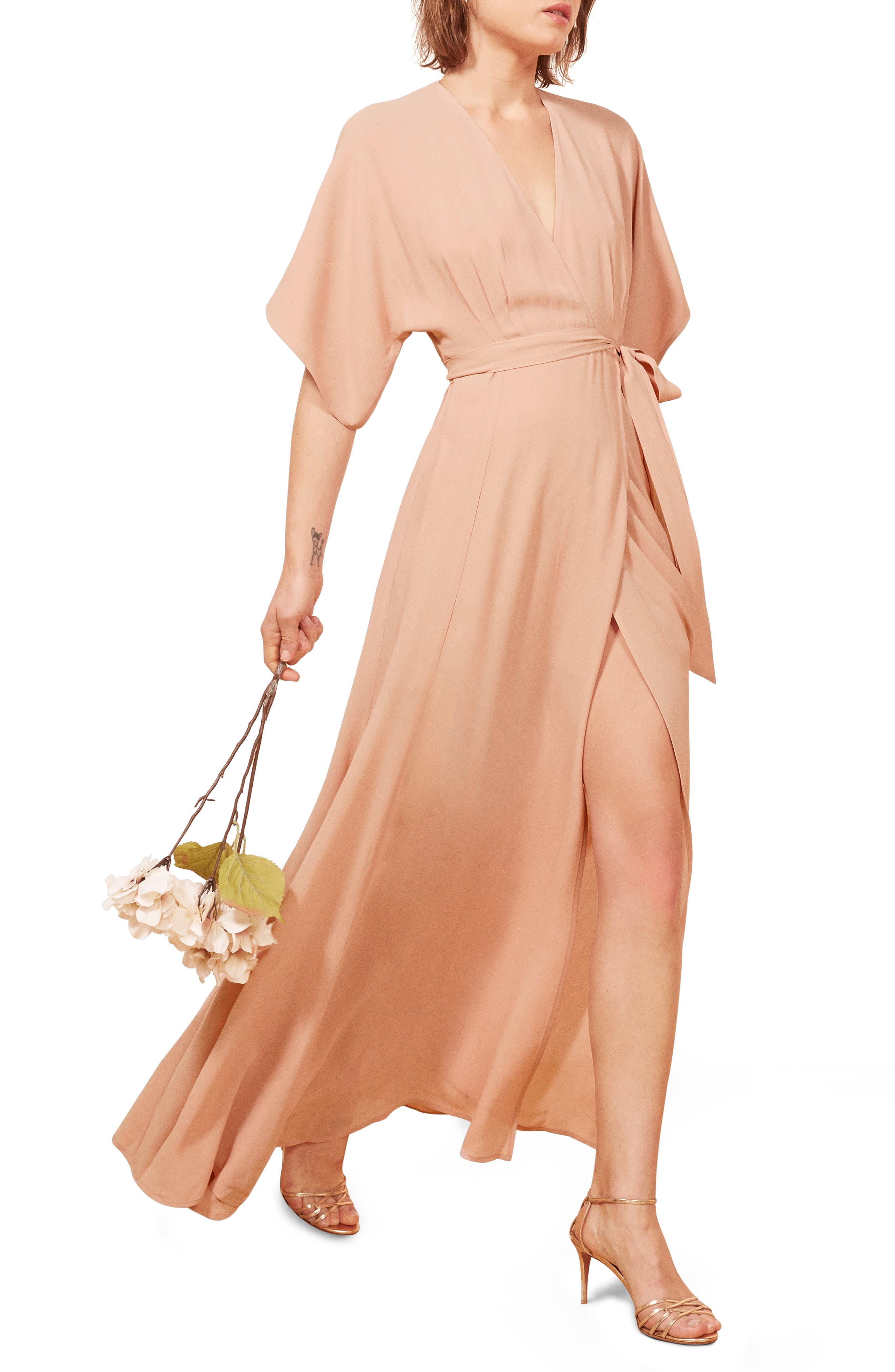 Reformation Winslow Maxi Dress, Pink