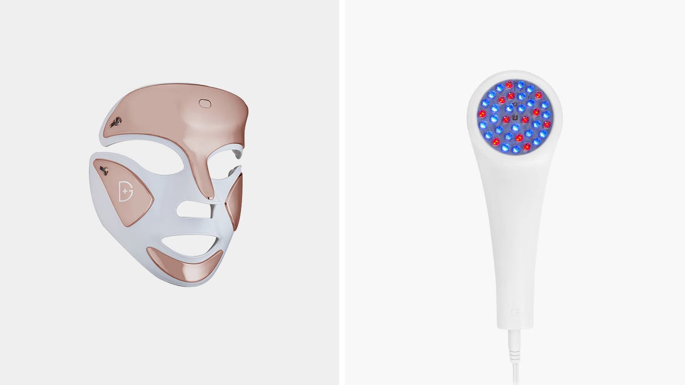 A light-therapy mask and light-therapy wand.