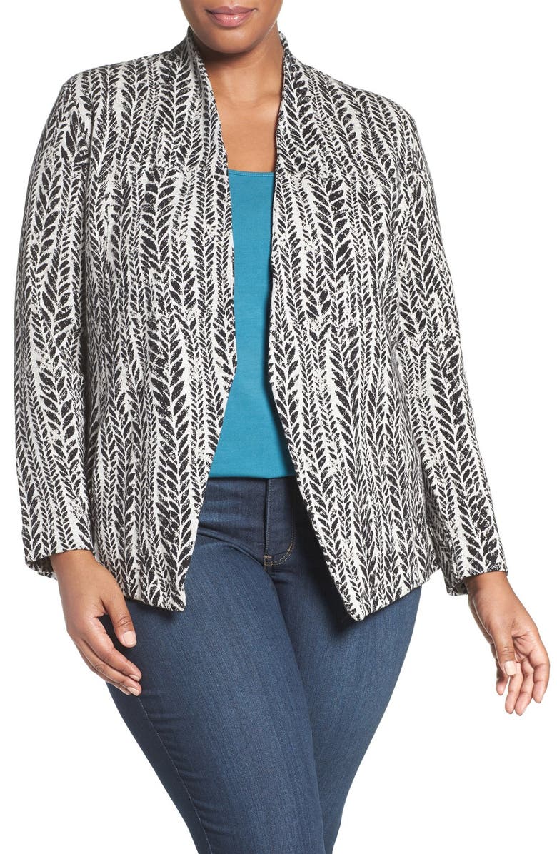 NIC+ZOE 'On the Line' Knit Jacket (Plus Size) | Nordstrom