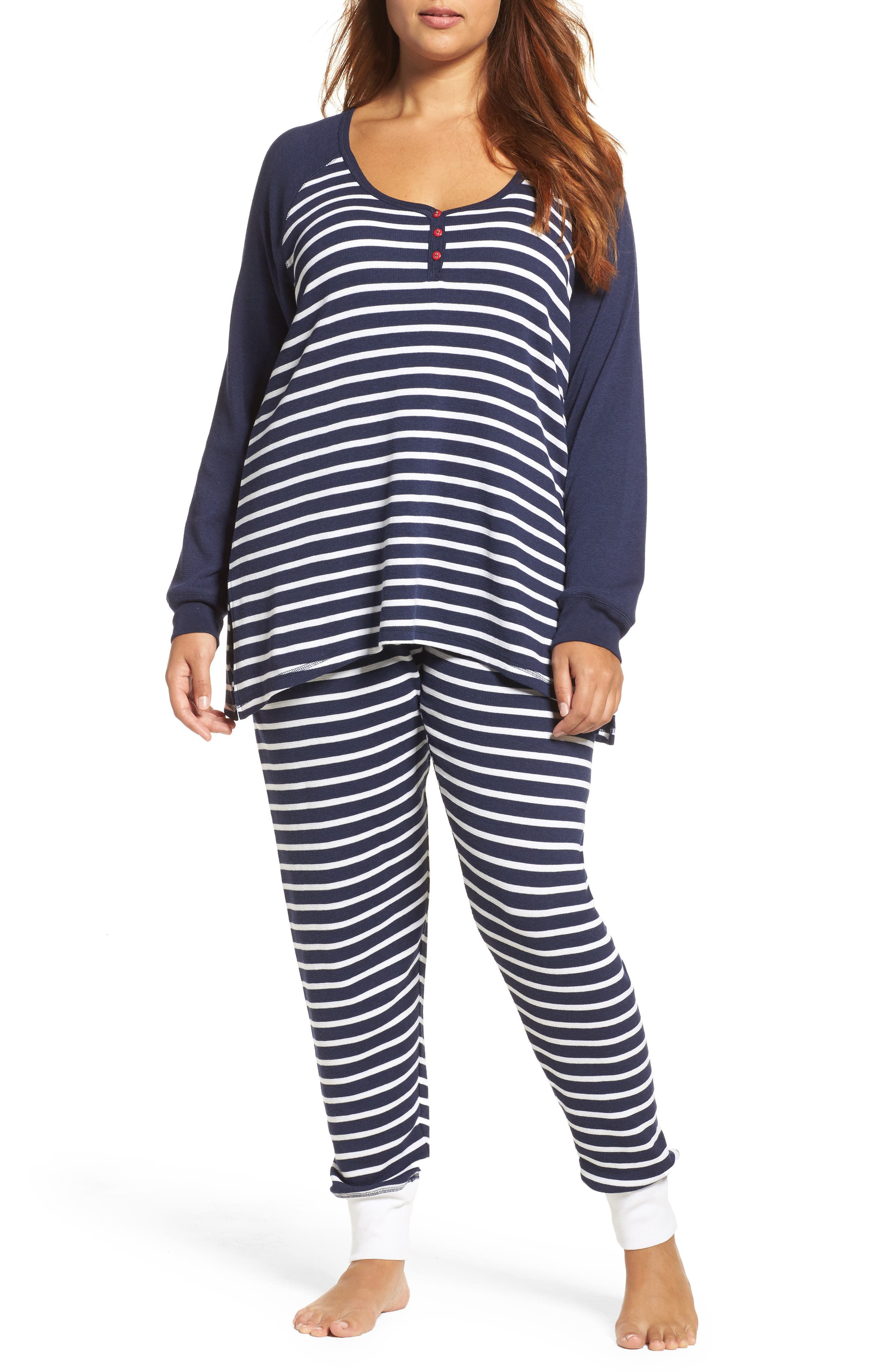 PJ Salvage Thermal Pajamas (Plus Size) Nordstrom