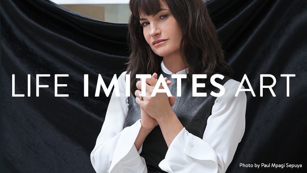 Life imitates art: fashion designer Rosetta Getty.