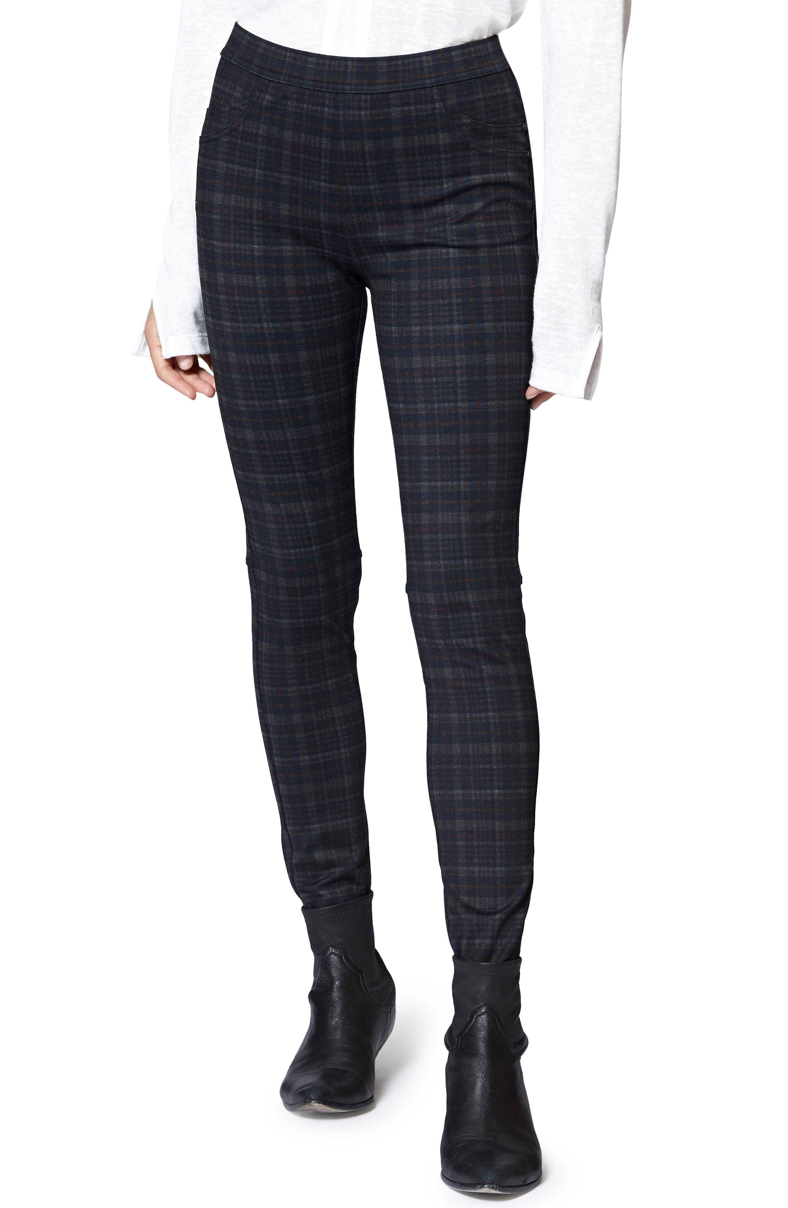 Sanctuary Autumn Plaid Leggings, Grey