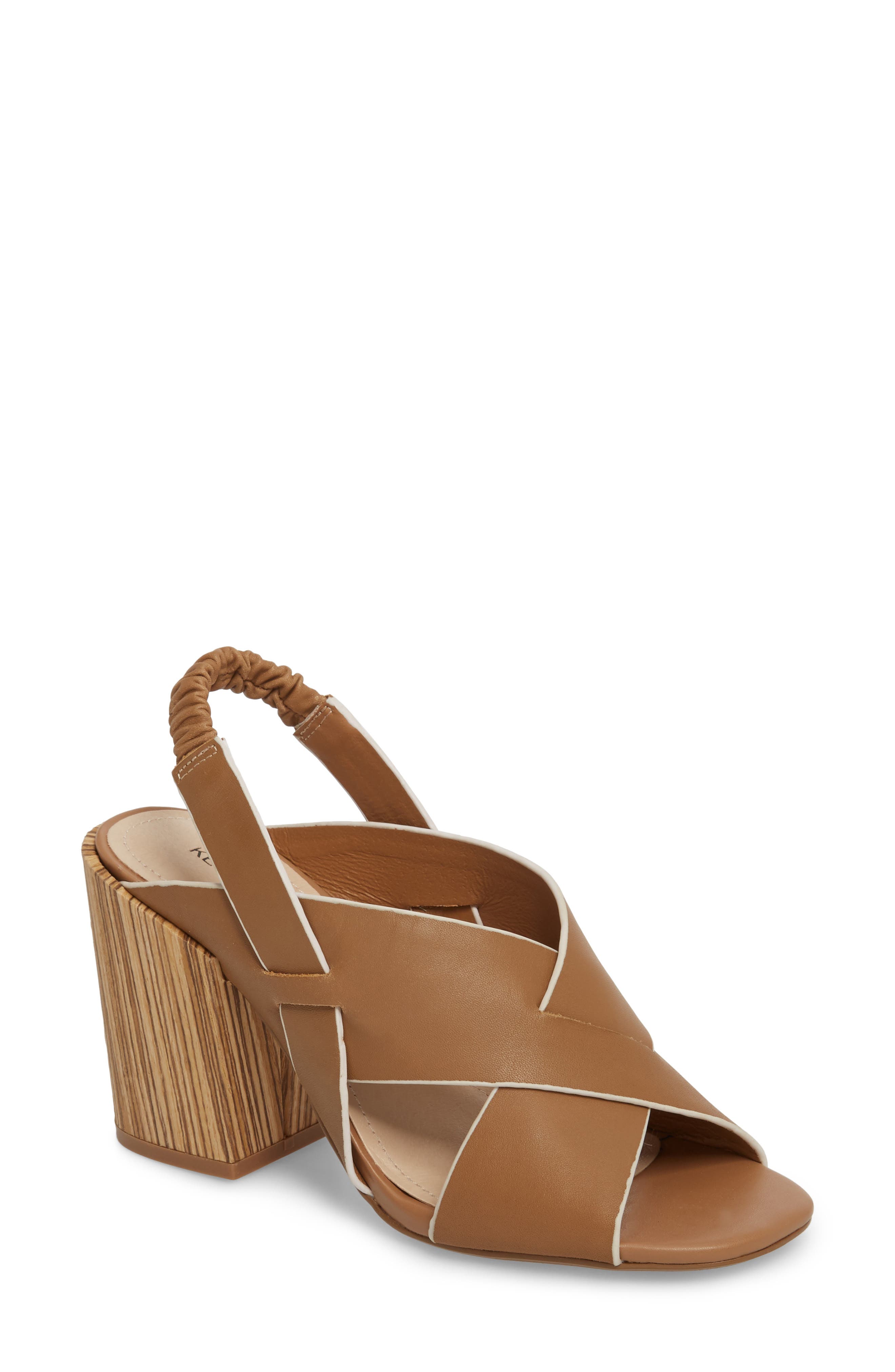 Kelsi Dagger Brooklyn Mazy Dress Cross Strap Sandal, Brown