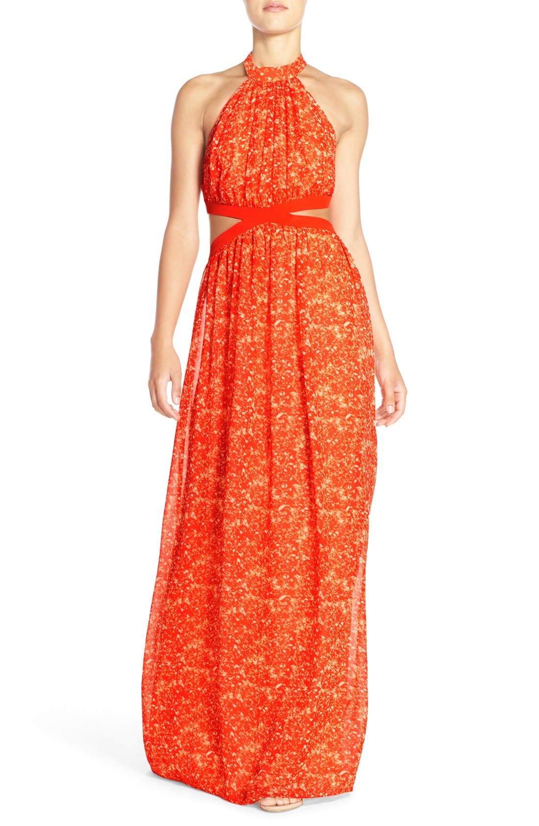 Jay Godfrey 'Paris' Halter Cutout Gown Nordstrom