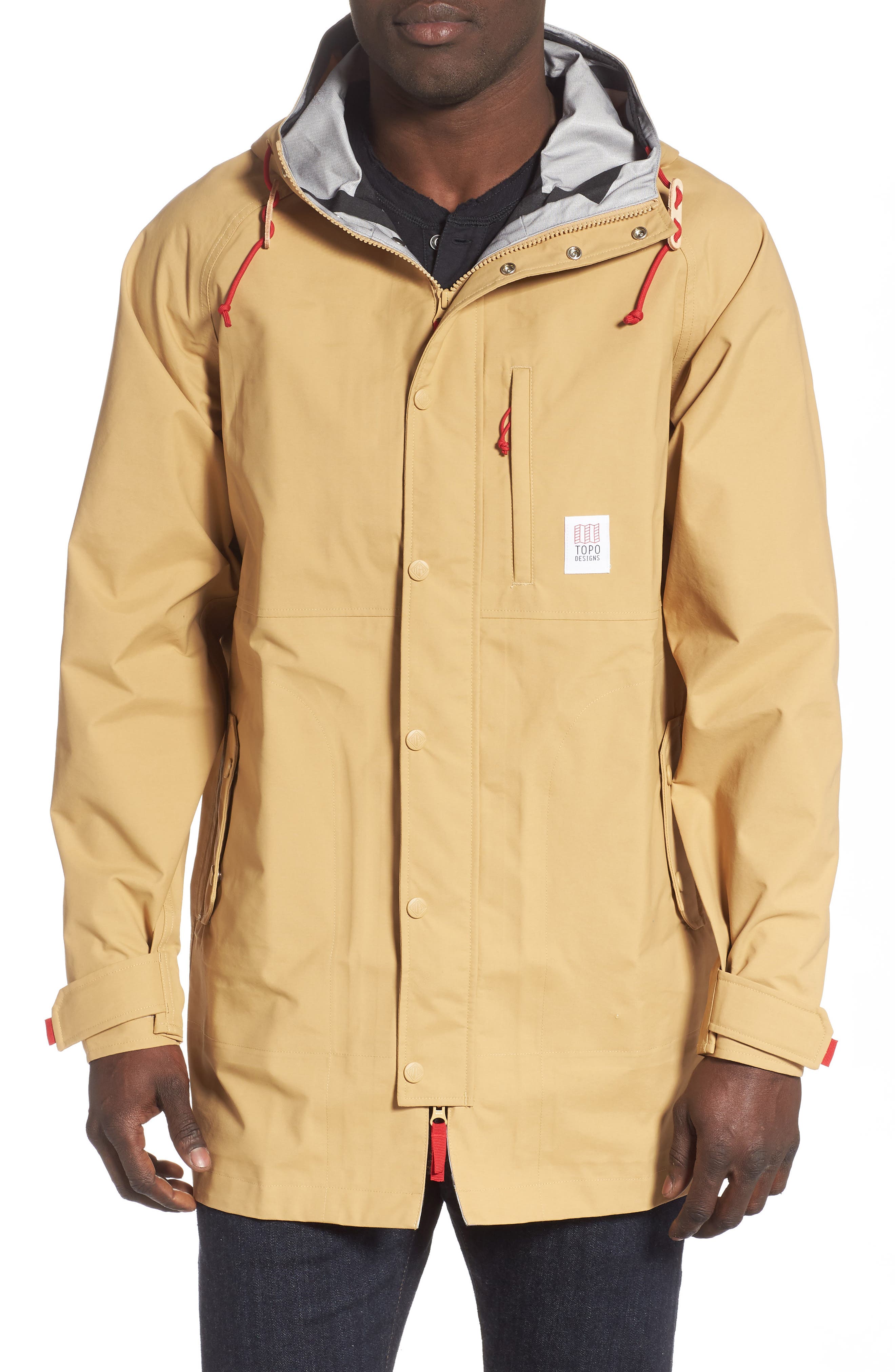 Topo Designs Waterproof Rain Jacket, Beige