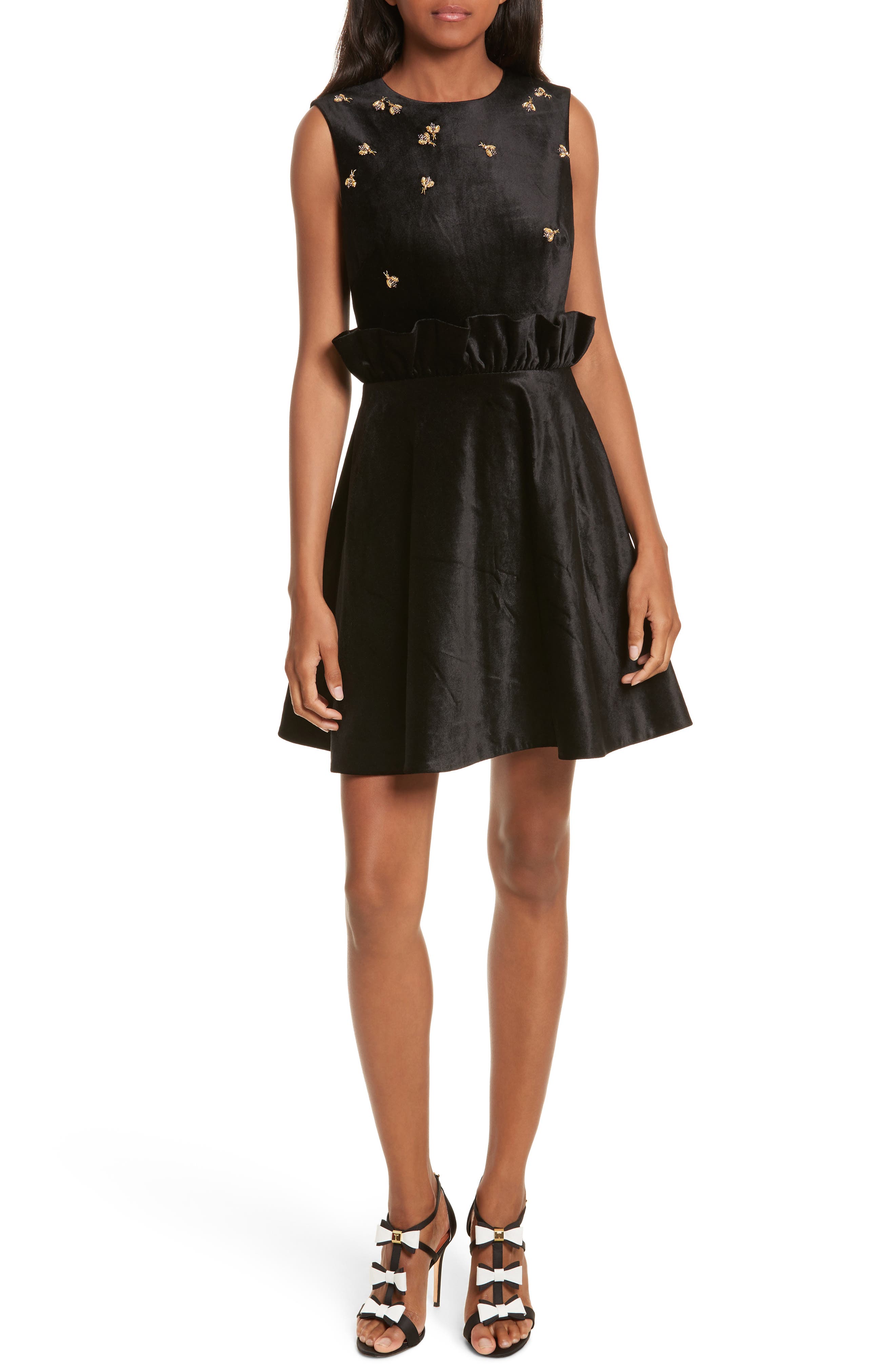 Ted Baker London Queen Bee Ruffle Waist Dress Nordstrom