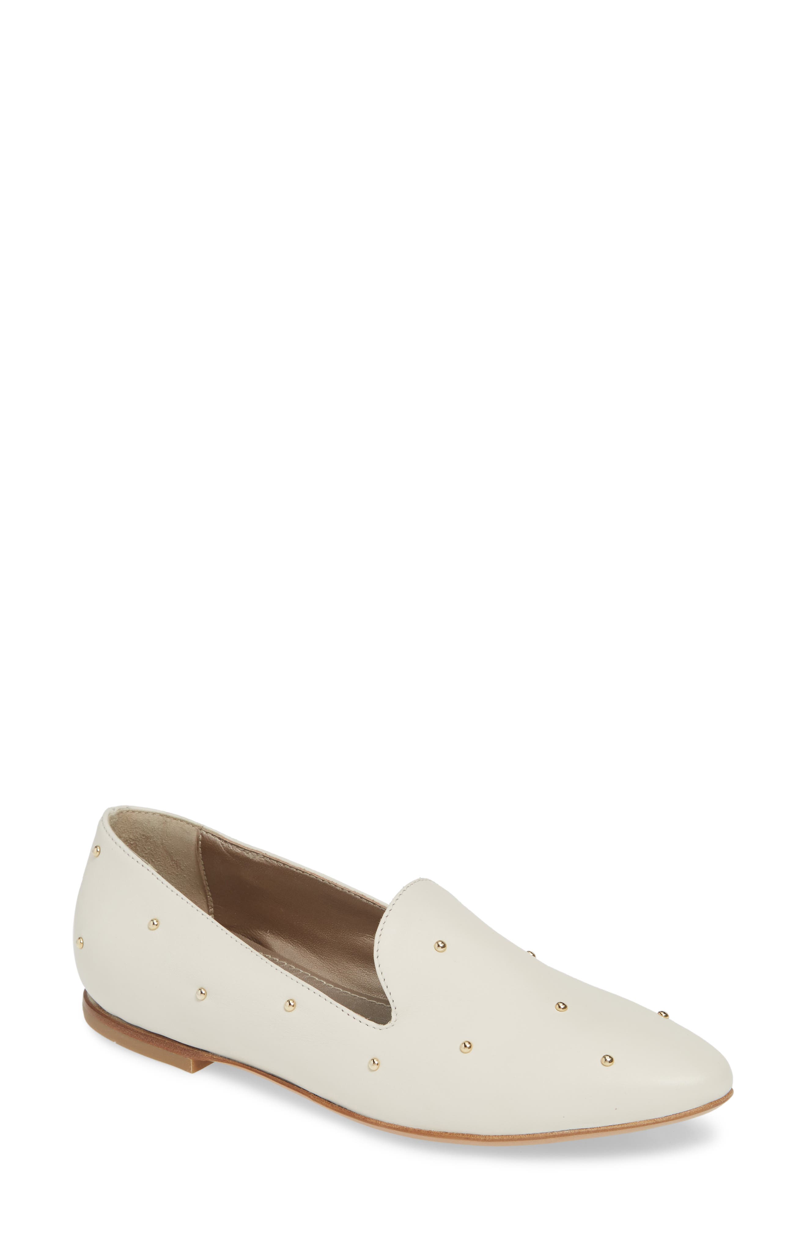 Agl Studded Loafer, Ivory