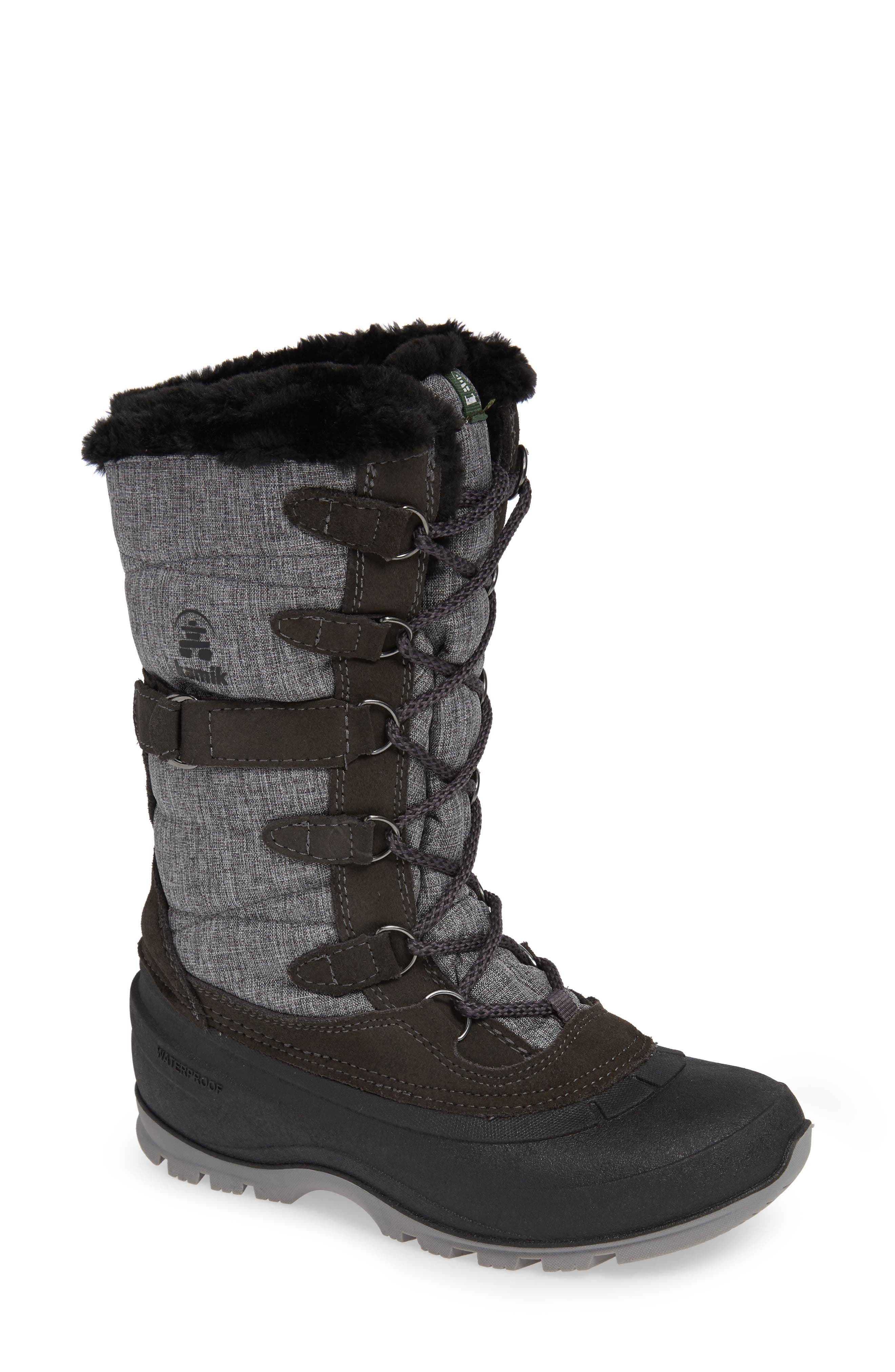 Kamik Snovalley2 Waterproof Thinsulate-Insulated Snow Boot, Grey