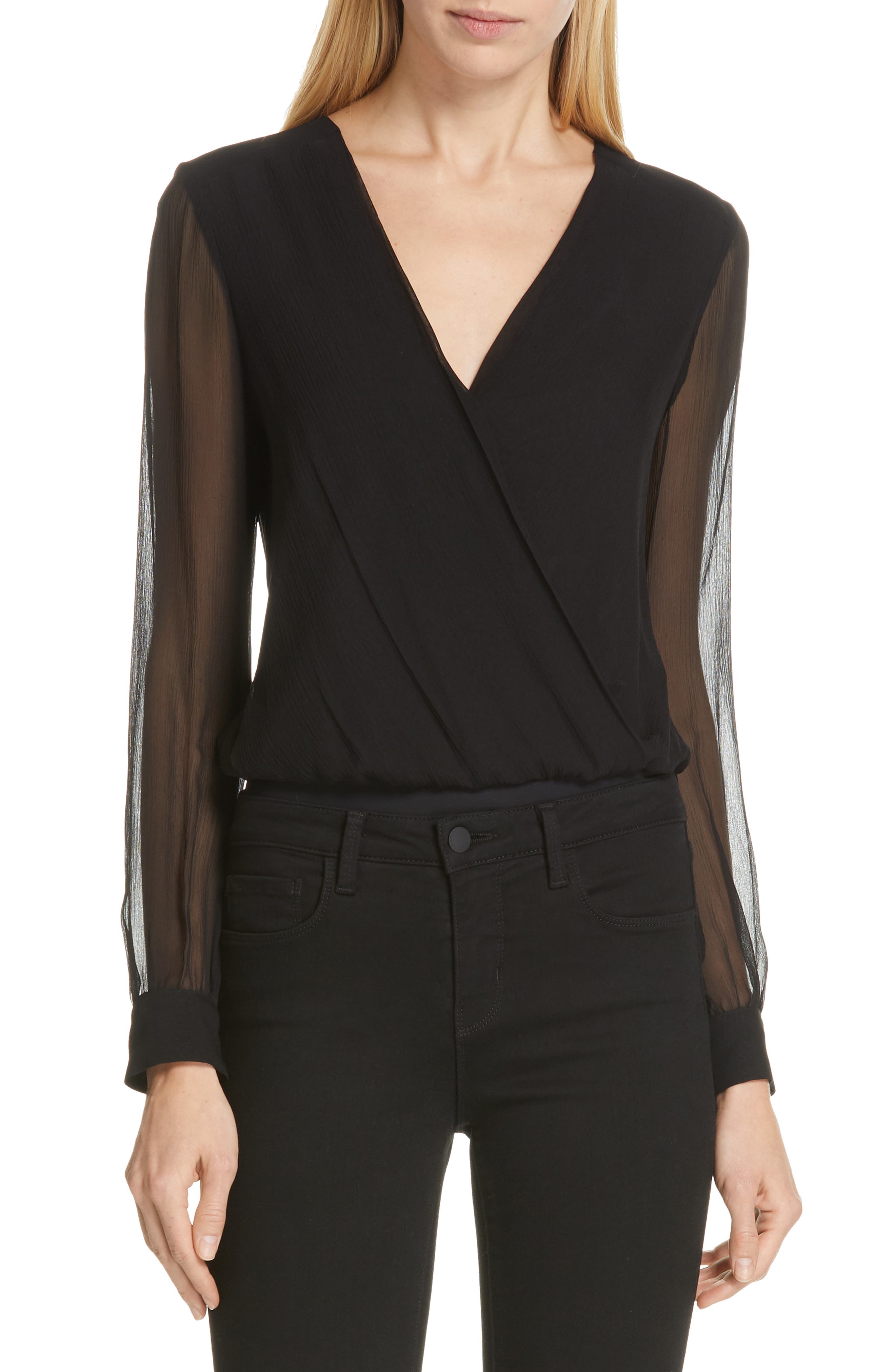 L'agence Suits TASHA SILK BODYSUIT