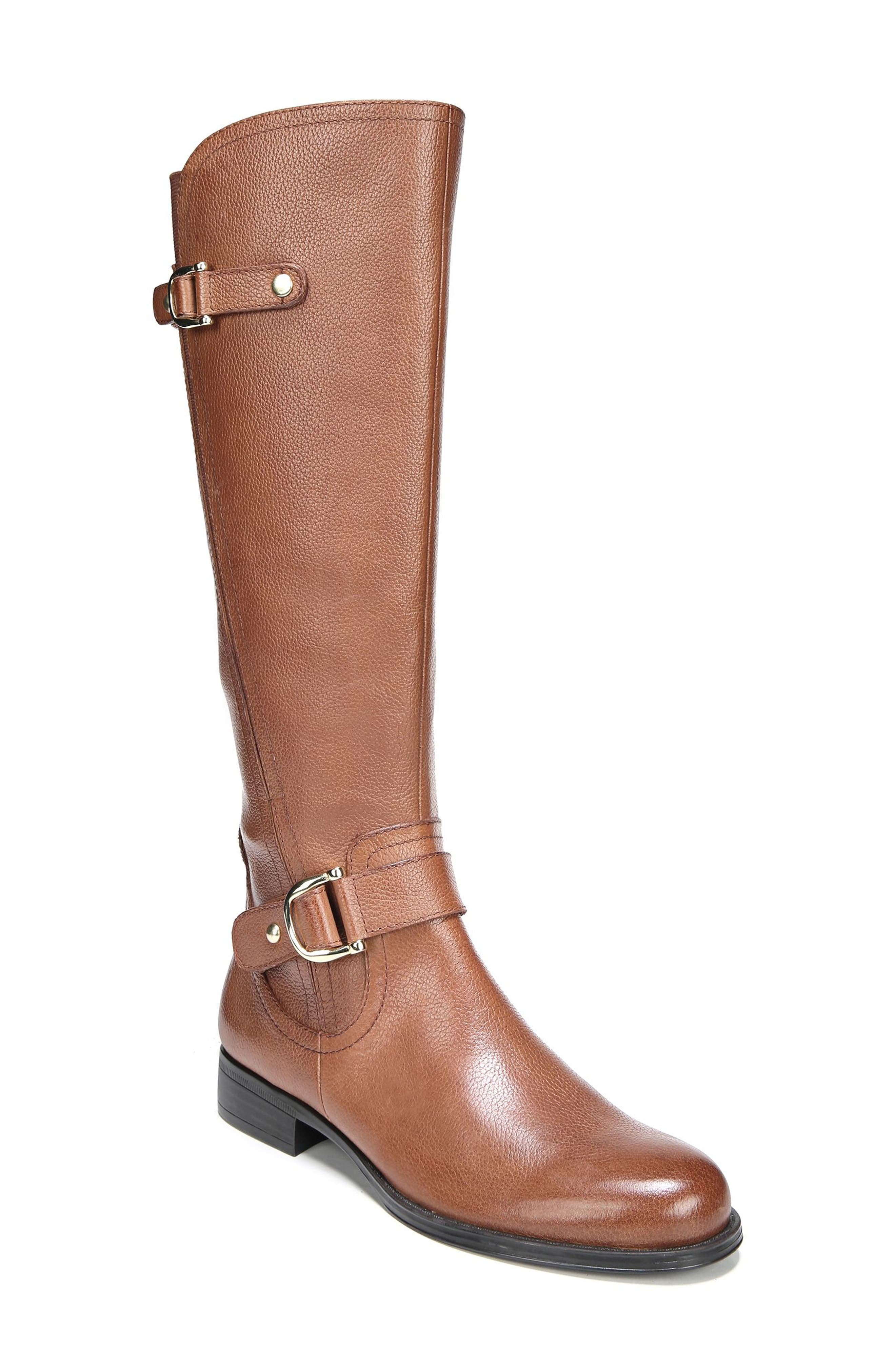 Naturalizer Jenelle Tall Boot Wide Calf- Brown