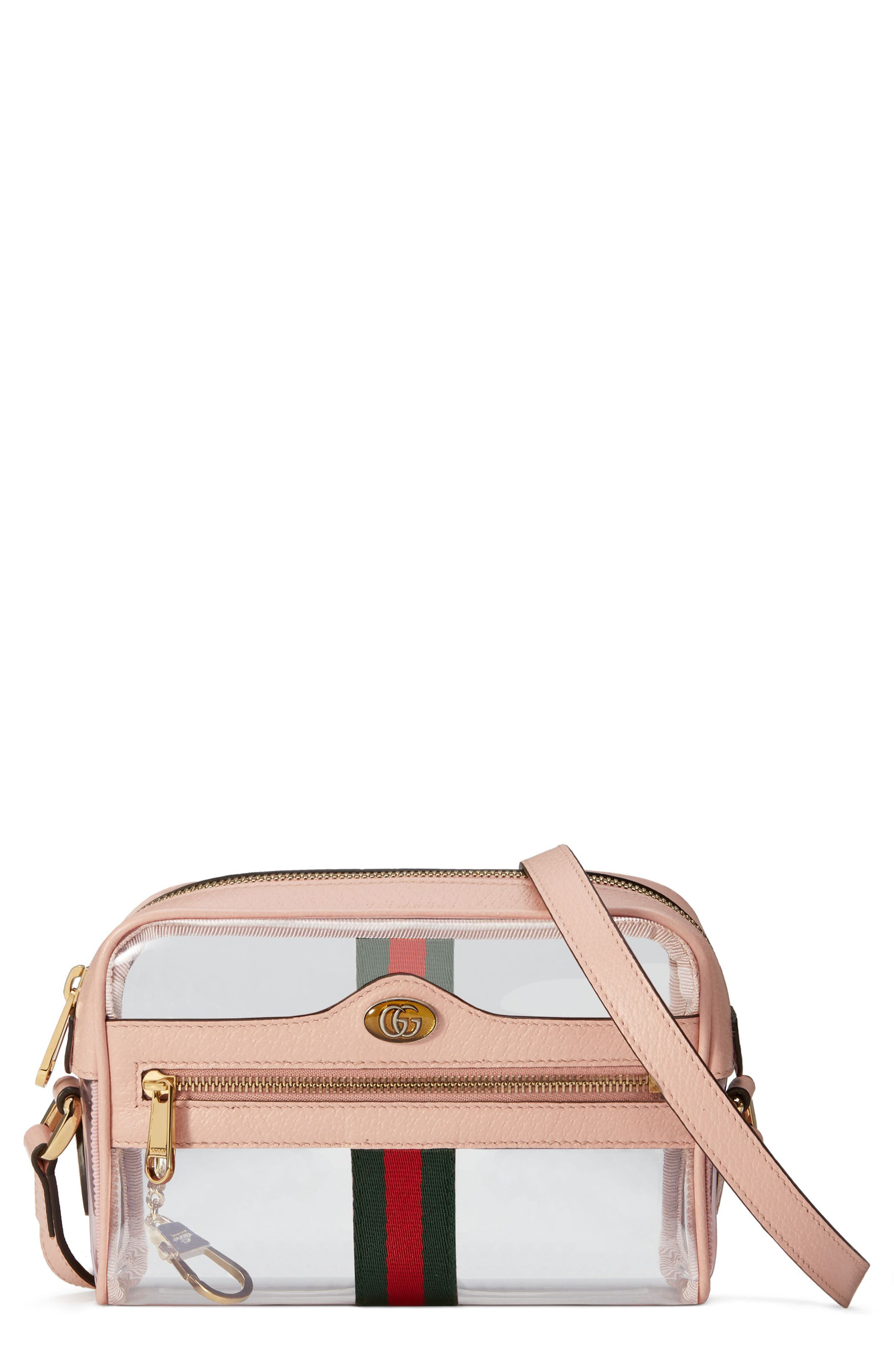 mini ophidia transparent convertible bag