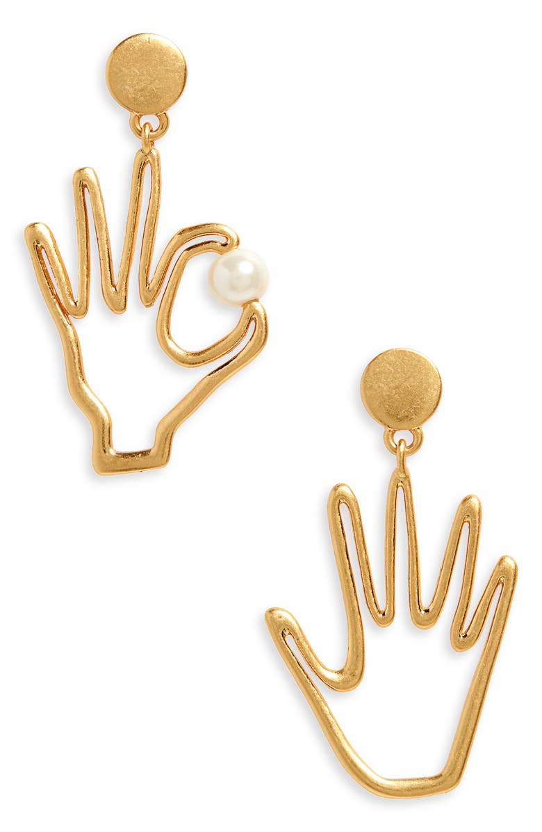 Madewell Hand Jive Imitation Pearl Earrings Nordstrom Hand Jive Imitation Pearl Earrings