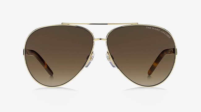 A pair of aviator sunglasses.