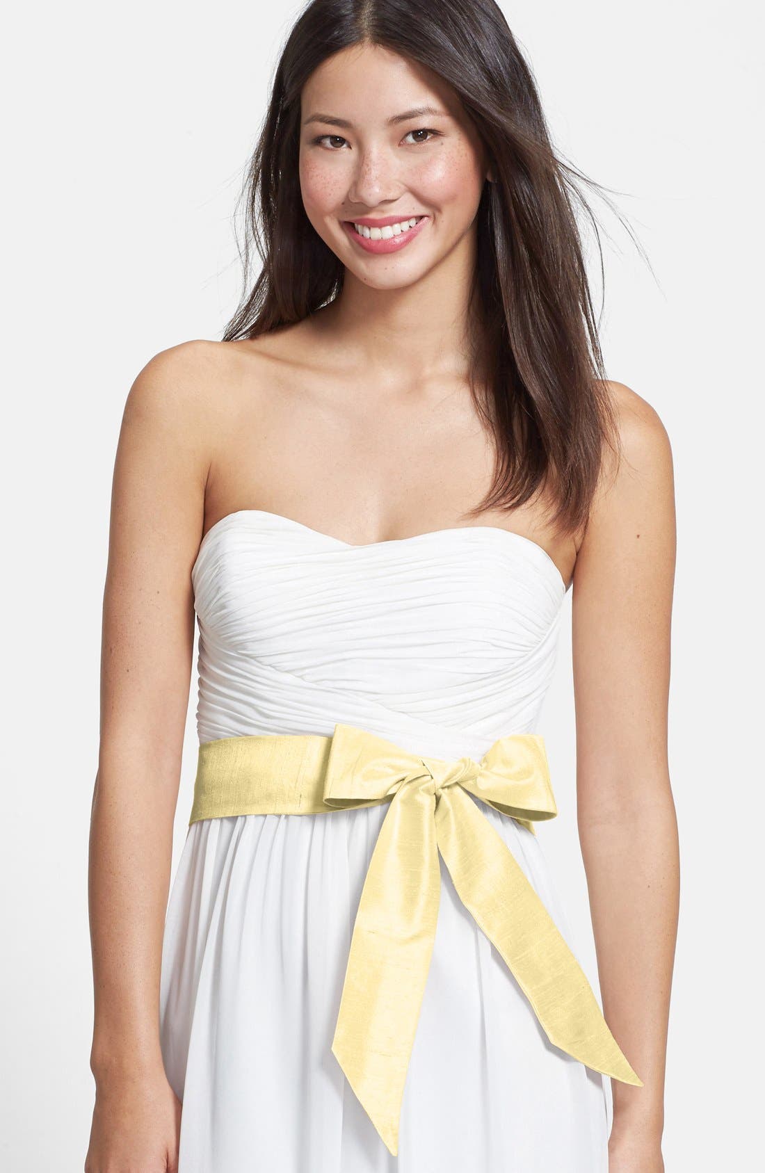 L. Erickson Silk Charmeuse Obi Sash