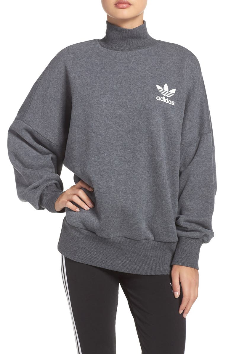 Download adidas Originals Mock Neck Sweatshirt | Nordstrom