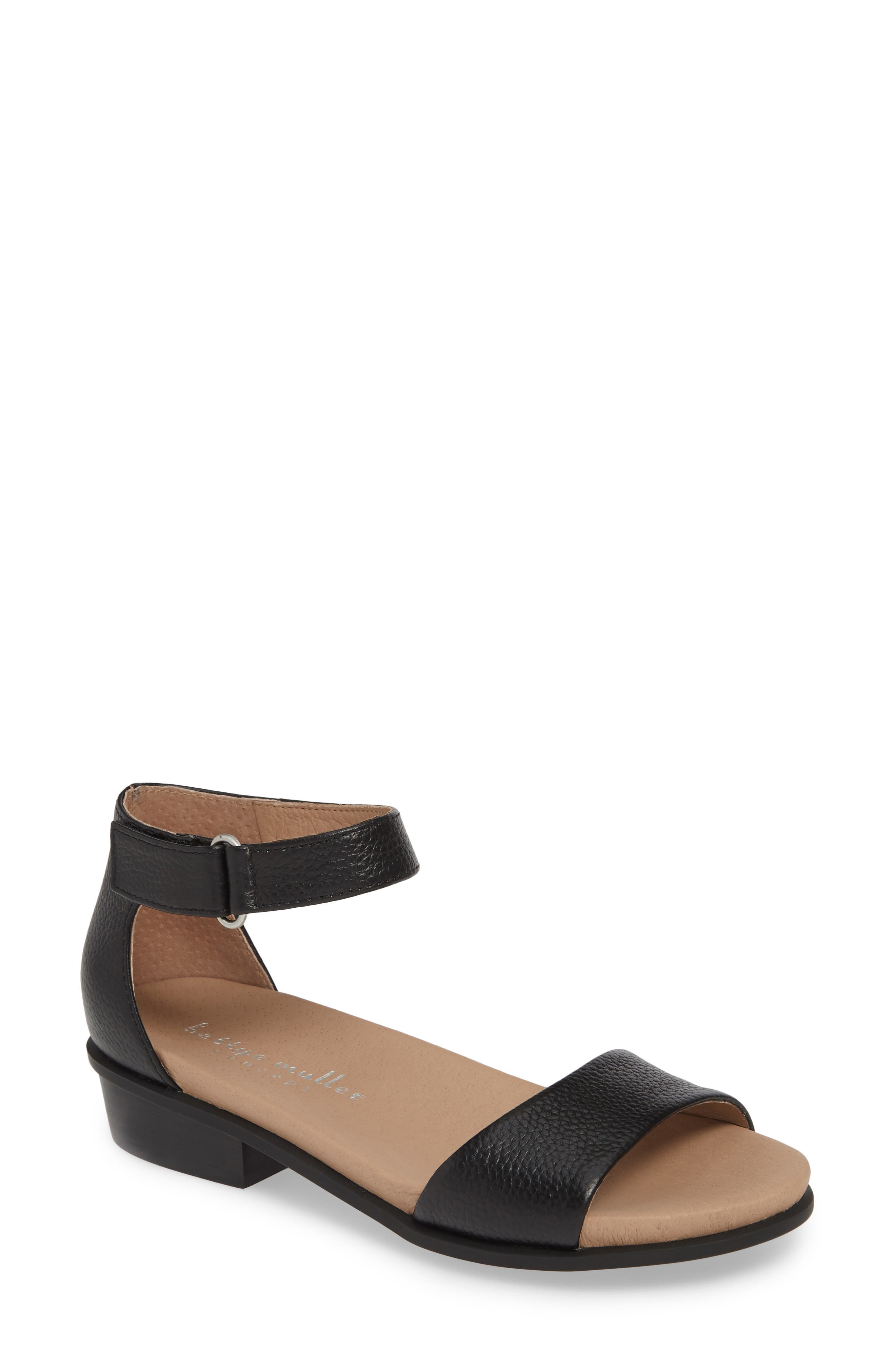 Bettye Muller Concepts Bello Ankle Strap Sandal, Black