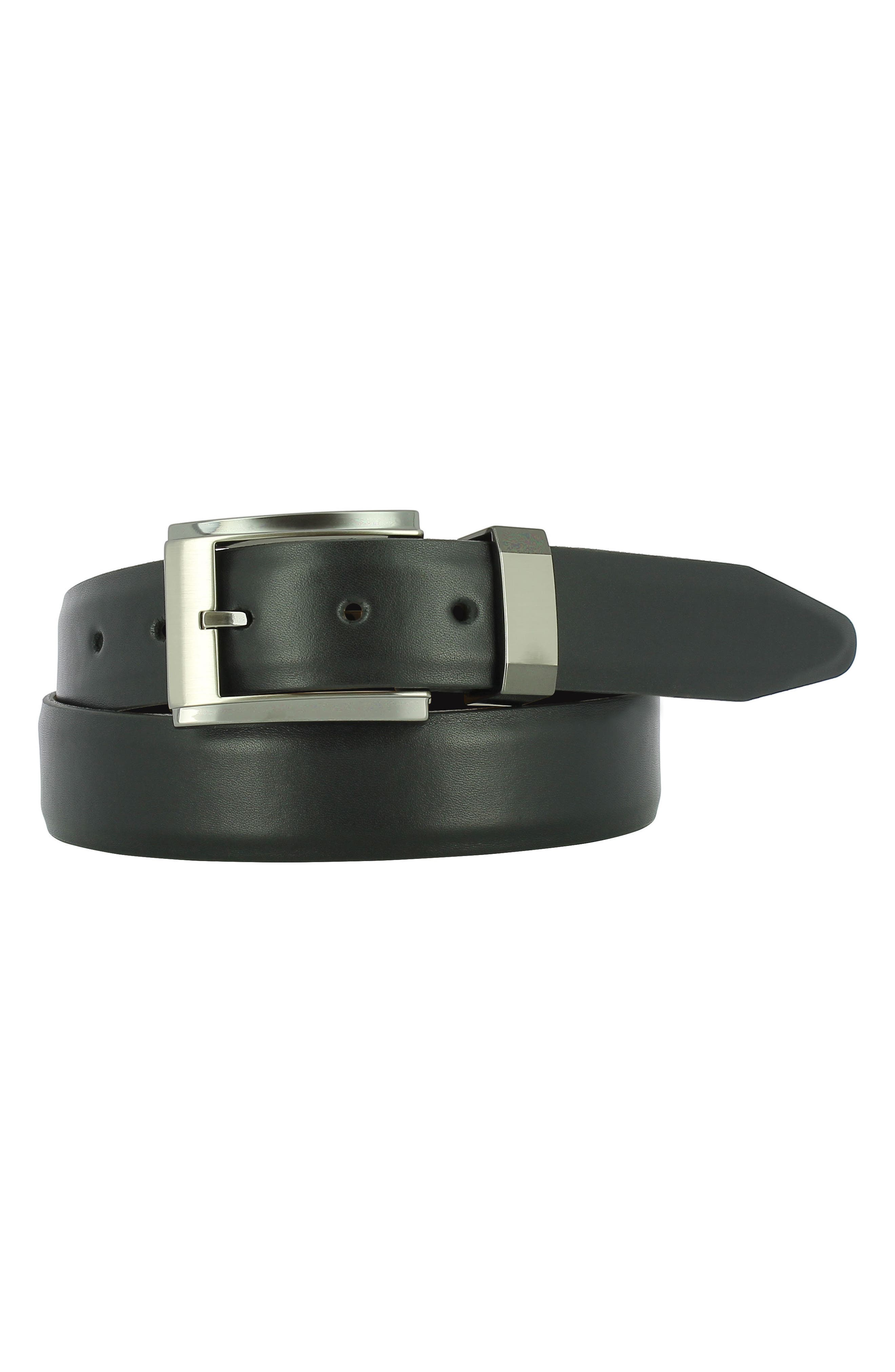Remo Tulliani Luke Leather Belt, Black
