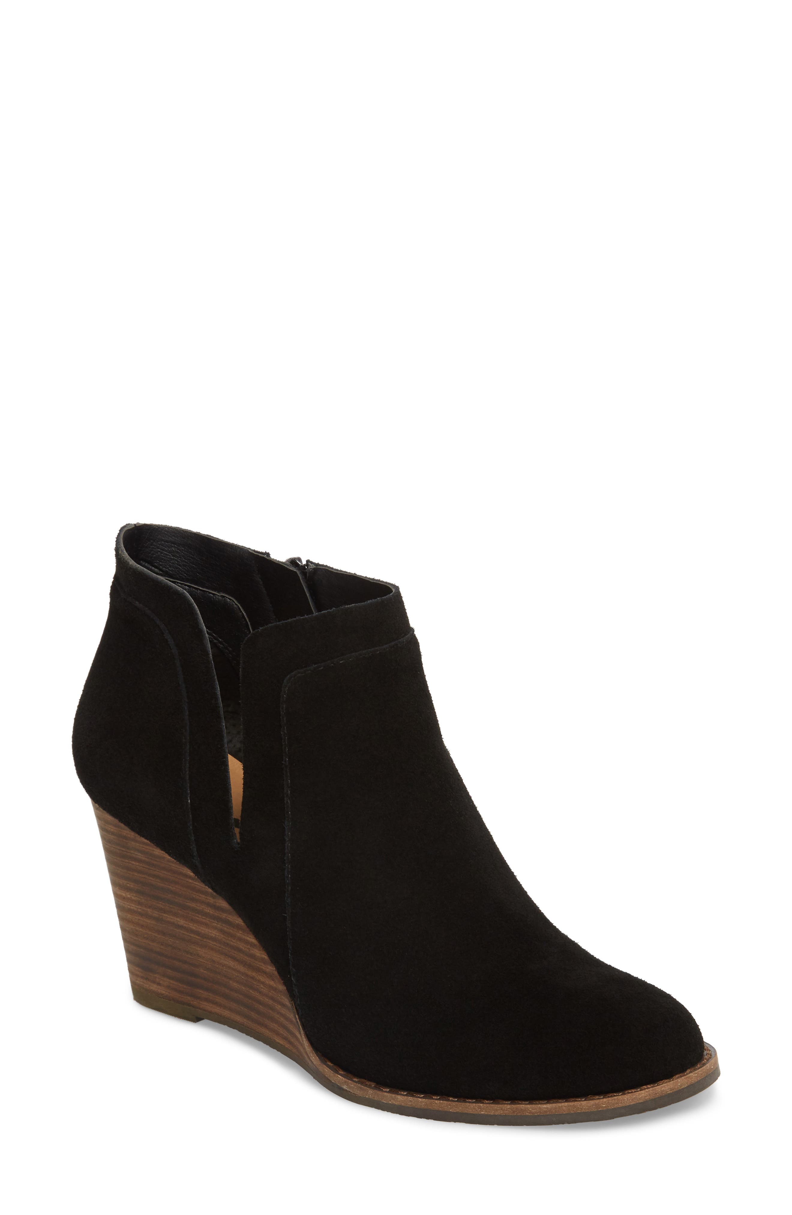 Lucky Brand Yabba Wedge Bootie, Black